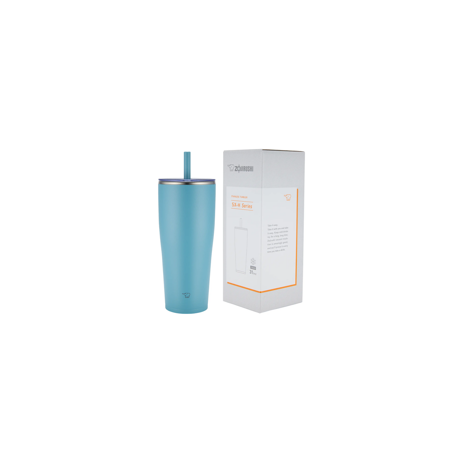Zojirushi – bouteille en acier inoxydable SX-HA89H-GM avec paille de 30 oz, vert aqua