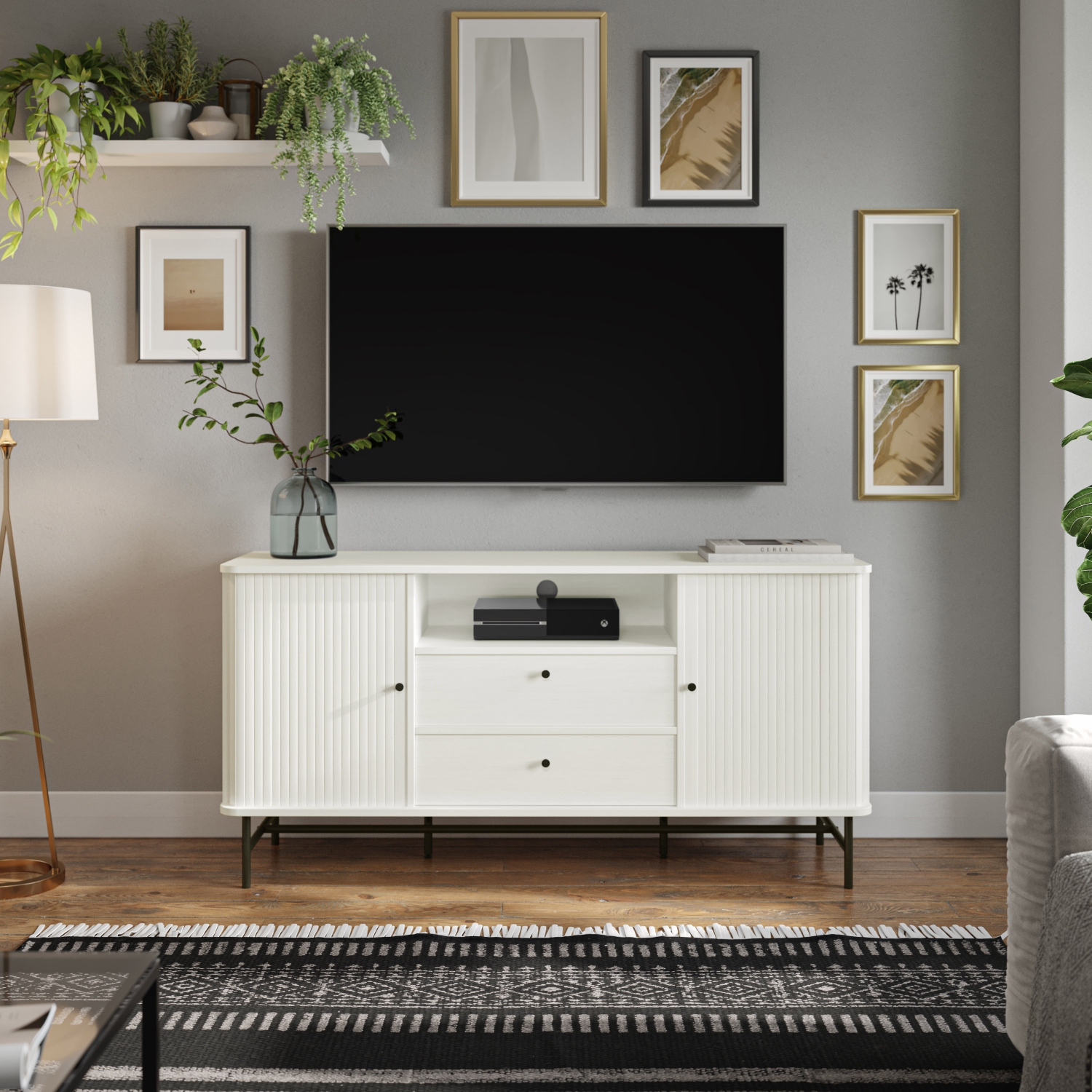 Buffet courbé Amber & Emily White