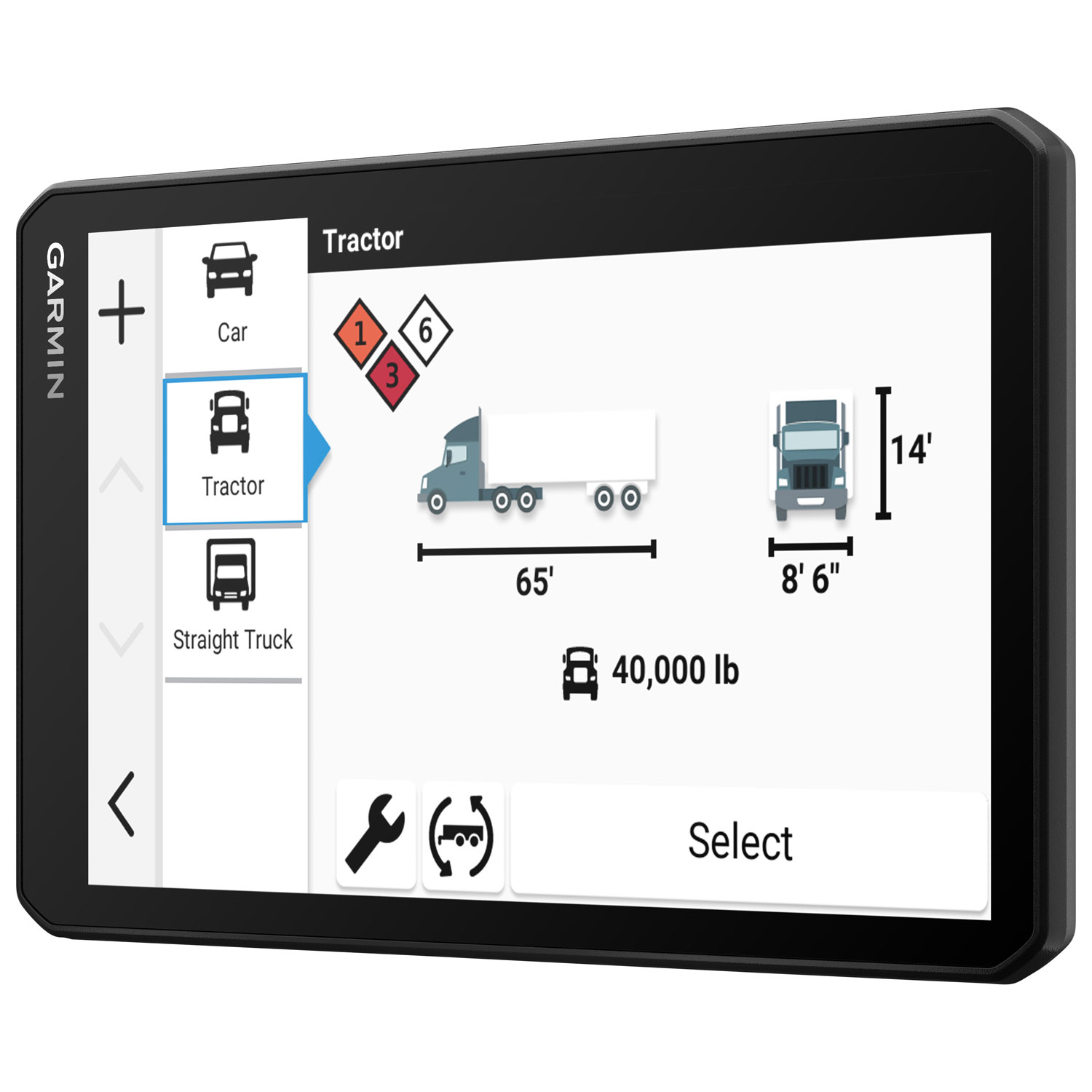 GPS de 7 po pour camion dēzl OTR720 de Garmin