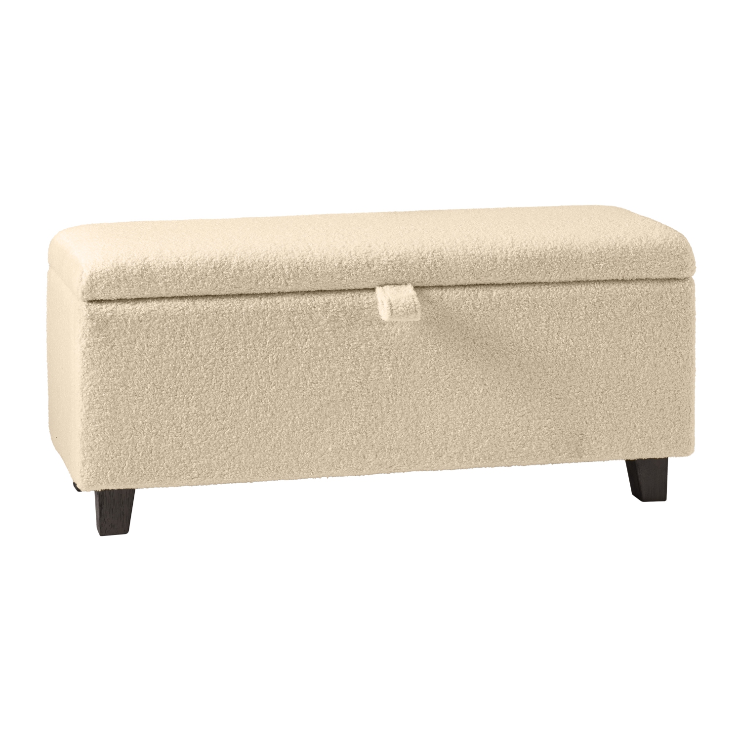 Amber & Emily Boucle Storage Ottoman