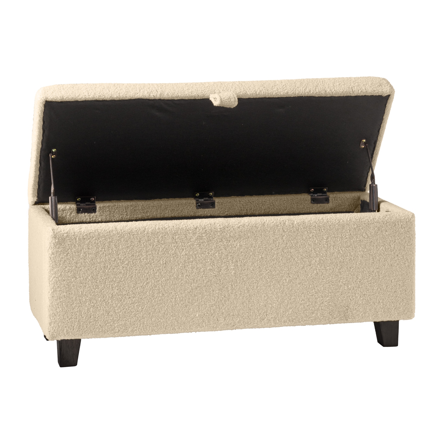 Amber & Emily Boucle Storage Ottoman