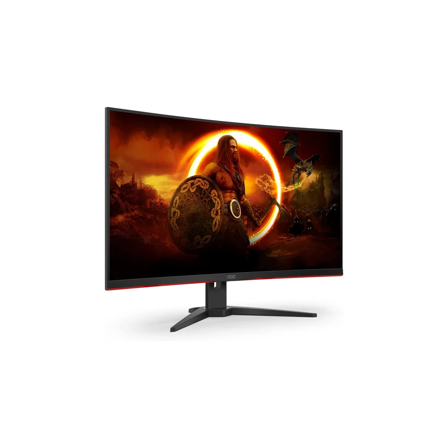 AOC C32G2ZE 32" Curved Frameless Gaming Monitor: 0.5ms 240Hz, FHD 1080p, AMD FreeSync Premium, VESA Mount