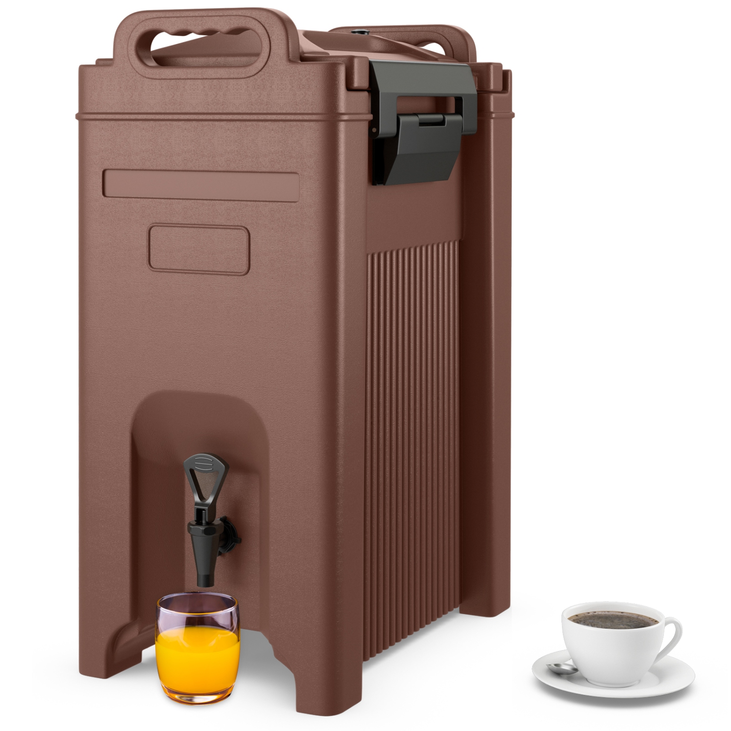 Costway 1 PCS Insulated Beverage Server/Dispenser 5 Gallon Hot & Cold Drinks with Handles Coffee