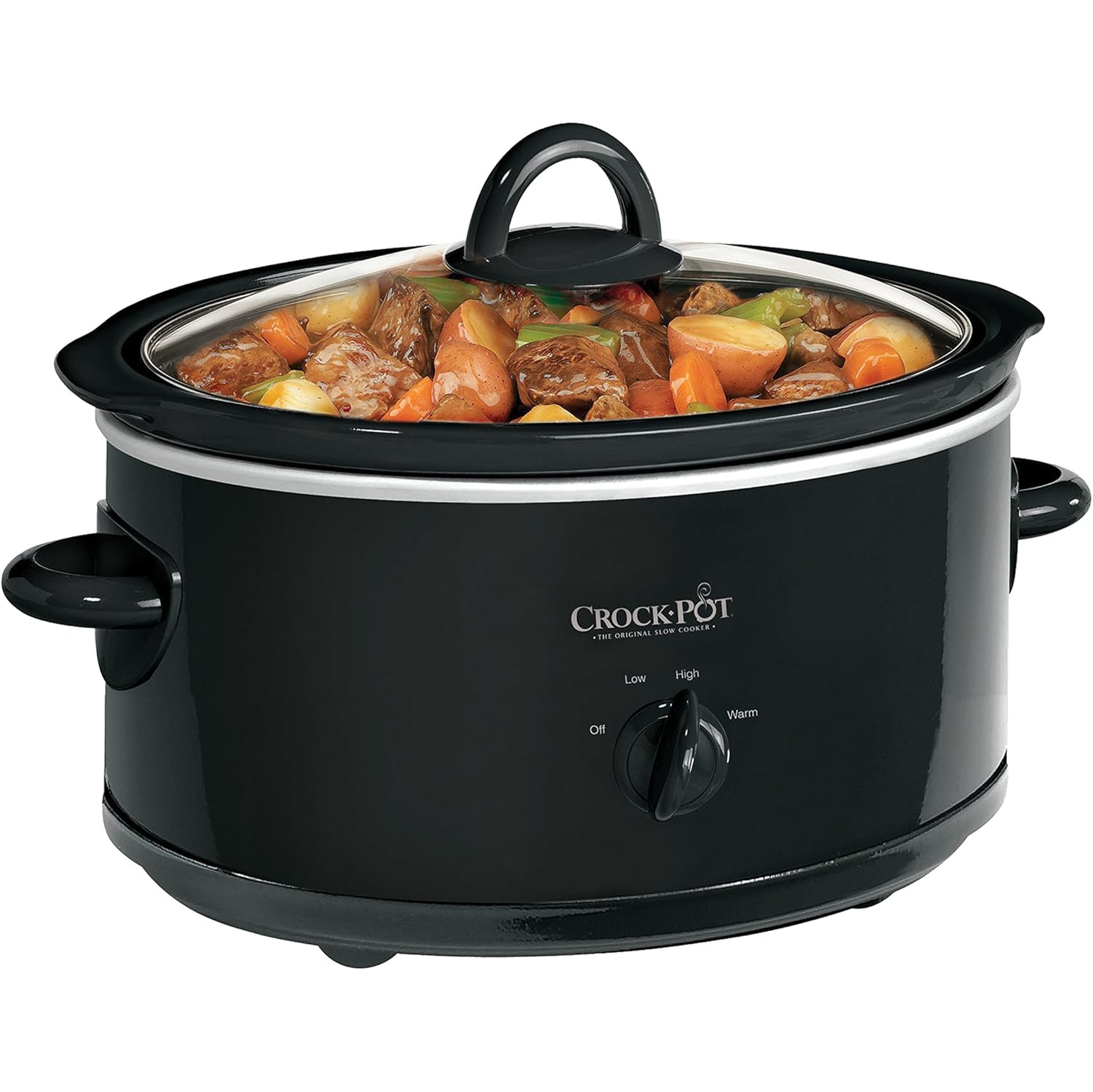 Crock-Pot – mijoteuse ovale 7&nbsp;Qt manuelle, noir