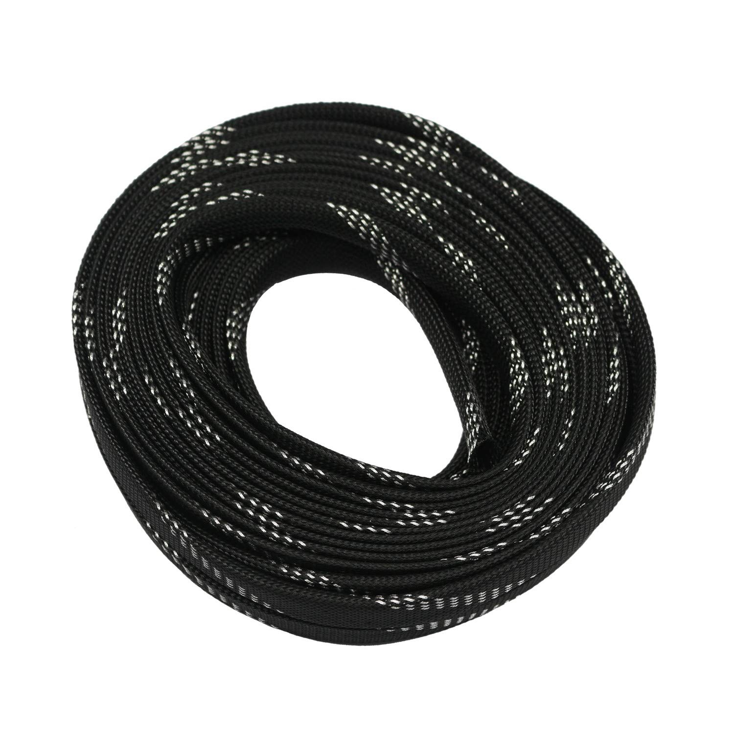 30ft PET Expandable Braided Sleeving Flexable Wire Cable Sleeve