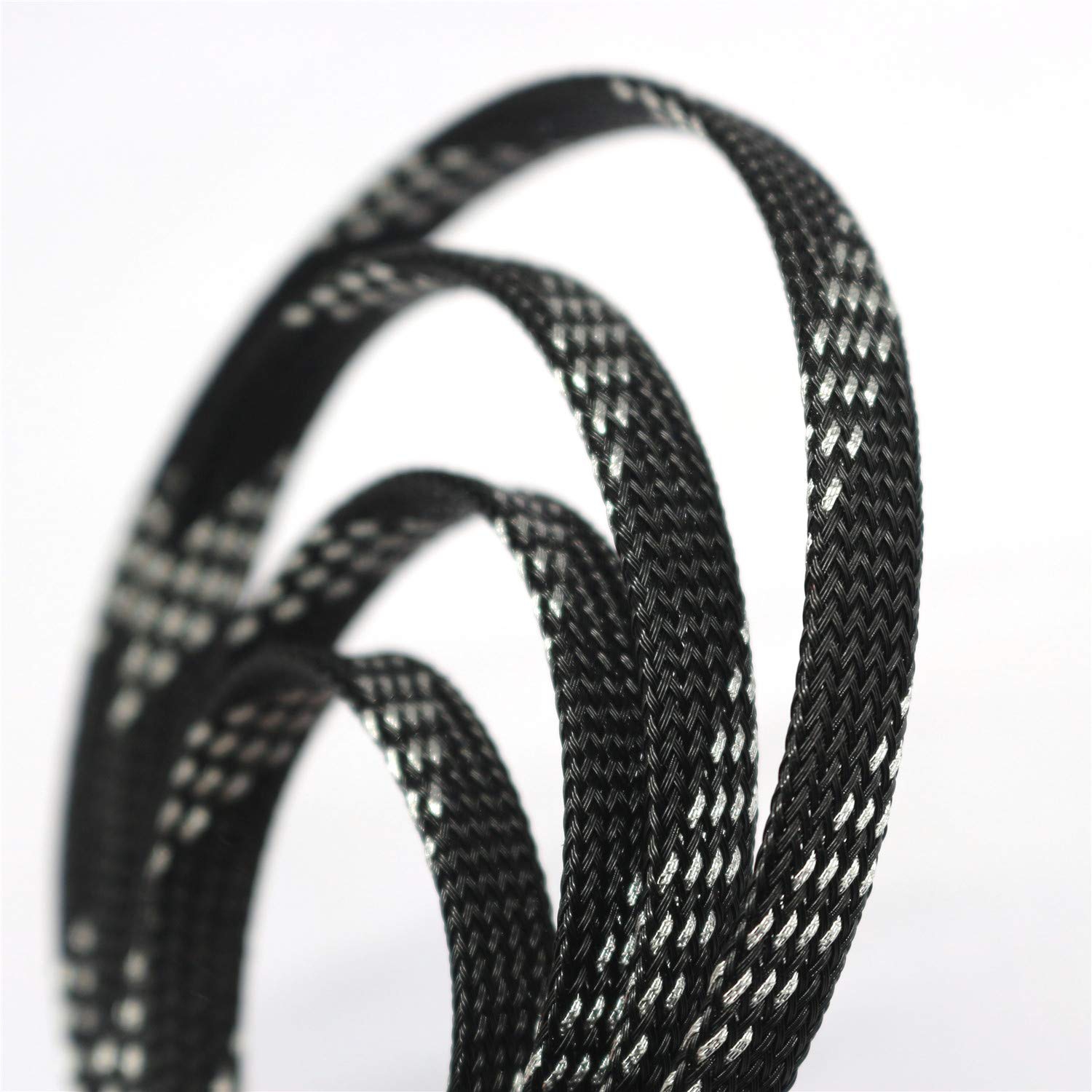 30ft PET Expandable Braided Sleeving Flexable Wire Cable Sleeve
