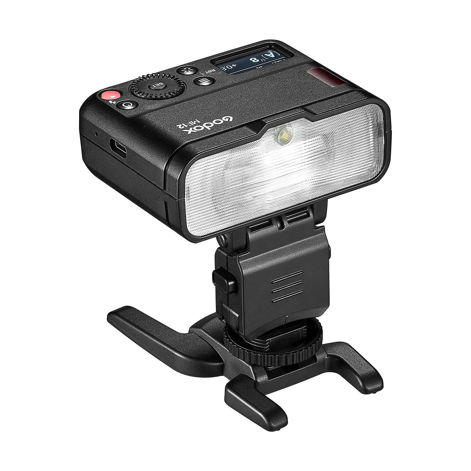 Open Box - Godox MF12-K2 Macro Flash Off-Camera TTL Flash Speedlite 12W, 2.4G Wireless Control
