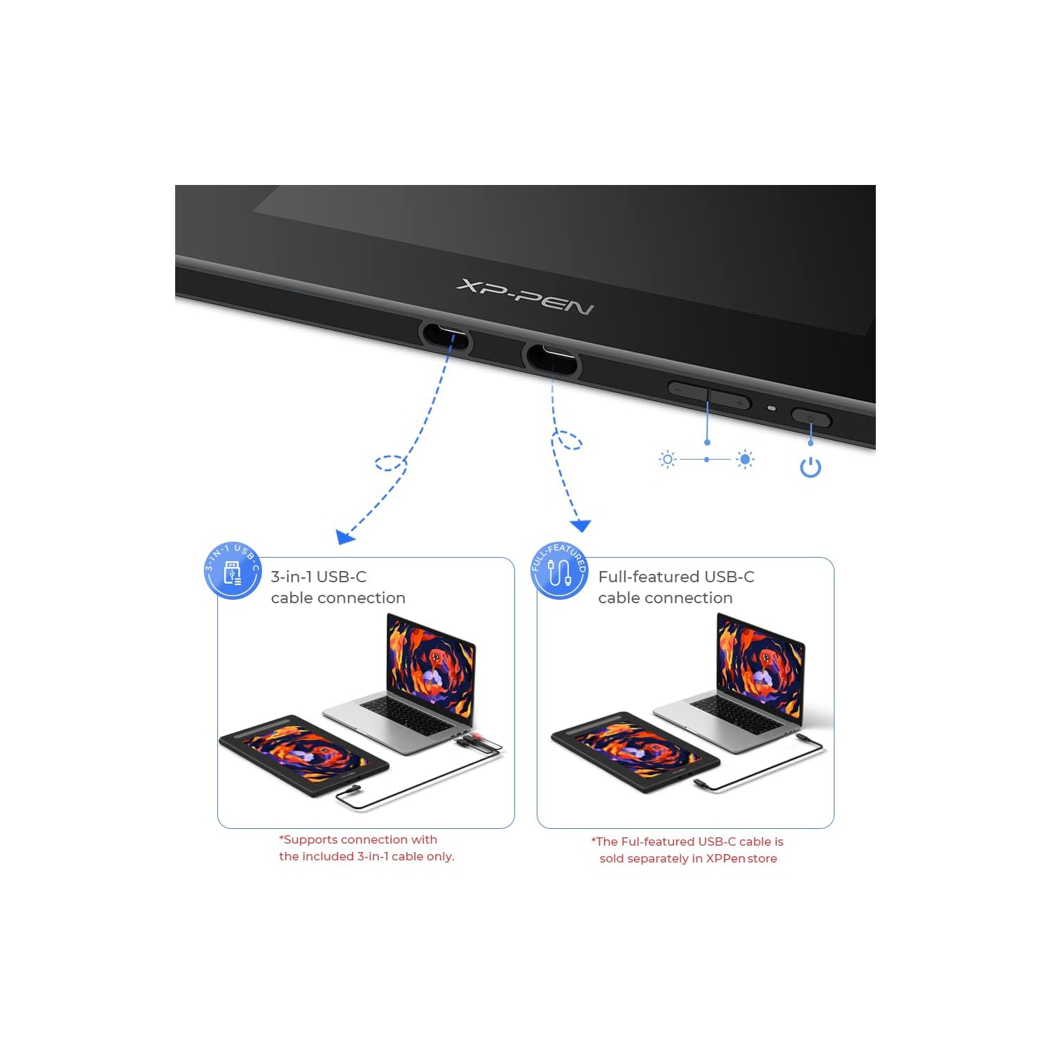 Open Box - XPPen Artist16 2nd 15.6 Inch FHD Drawing Monitor Pen Display Graphic Monitor