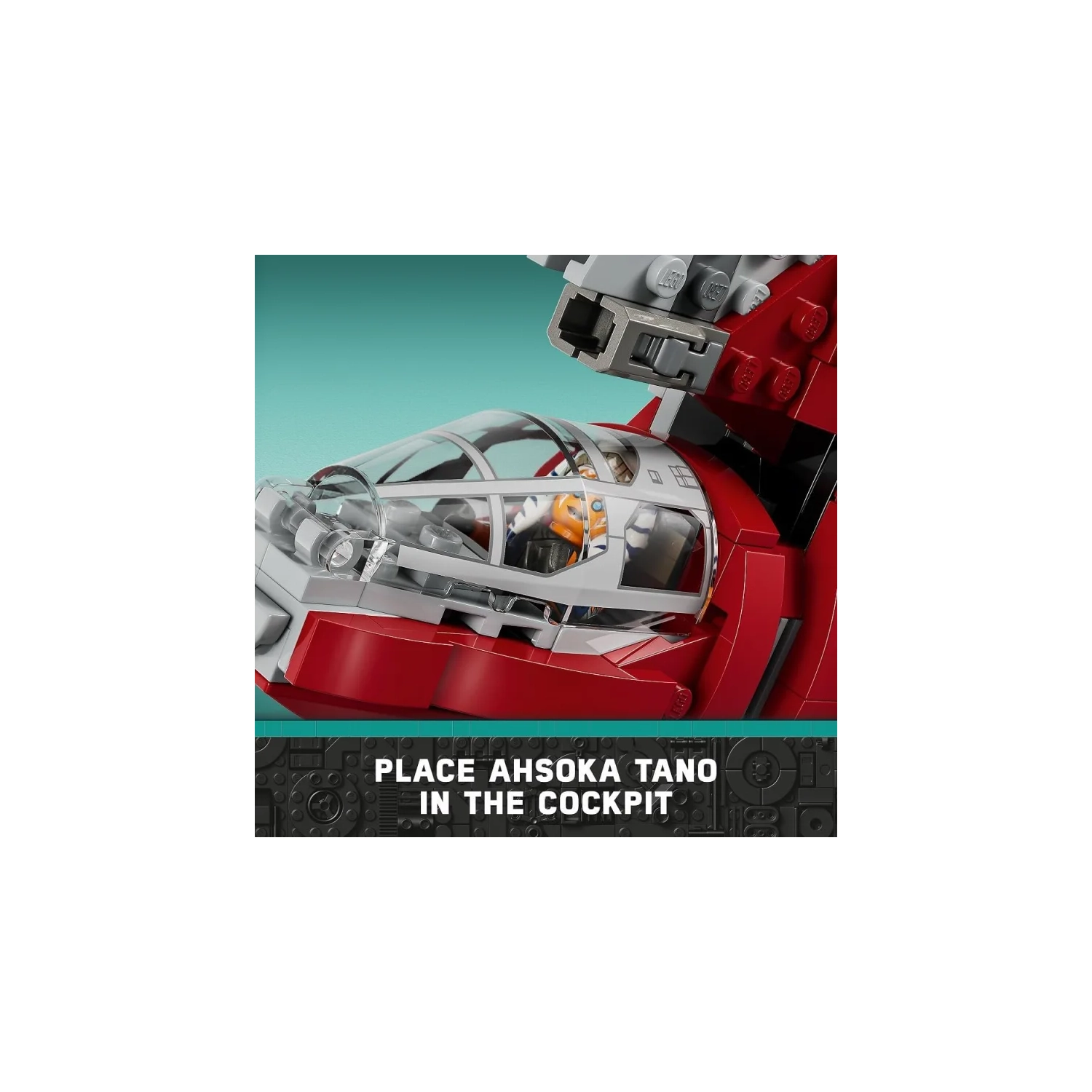 LEGO Star Wars Ahsoka Tano’s T-6 Jedi Shuttle 75362: Ahsoka TV Series Inspired Playset with Buildable Starship and 4 Figures
