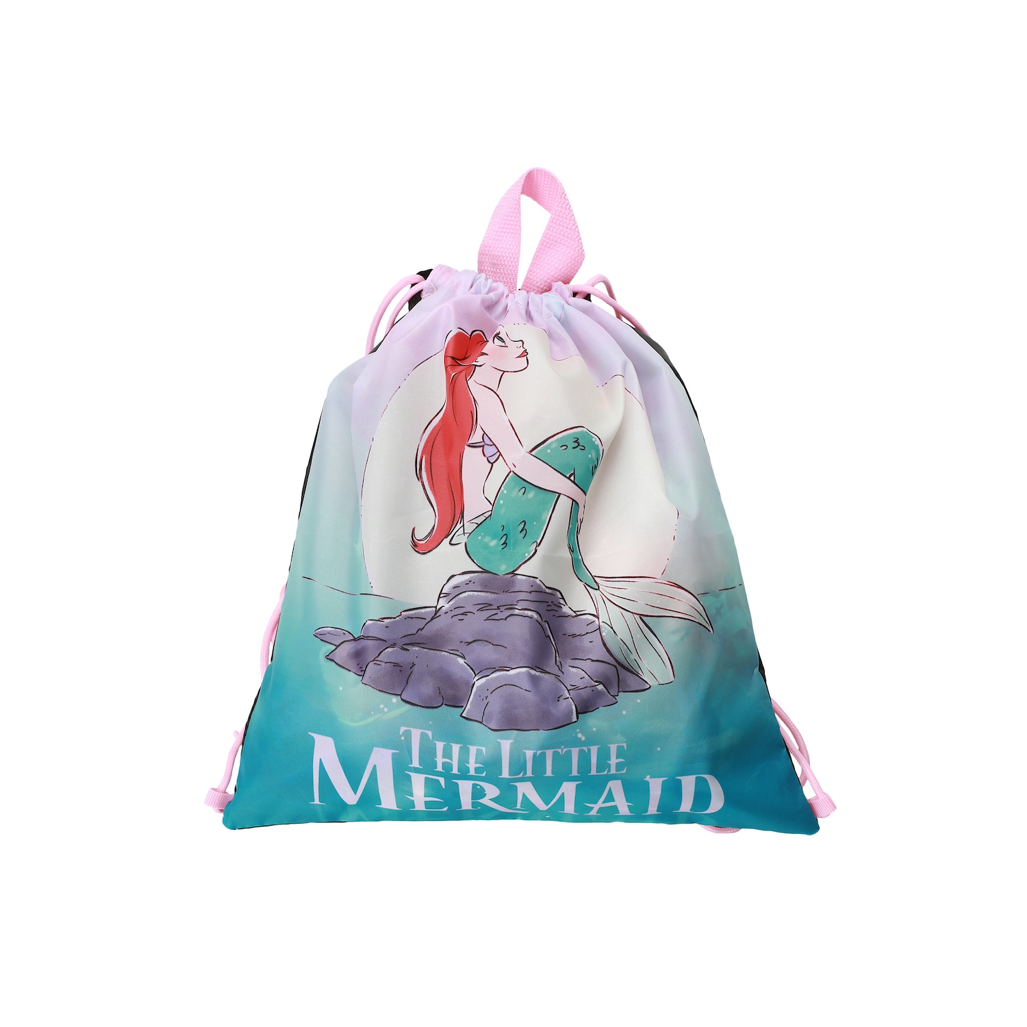 Disney Princess Little Mermaid Ariel and Flounder Kids 14" Backpack and Lunch Bag 5 Piece Set