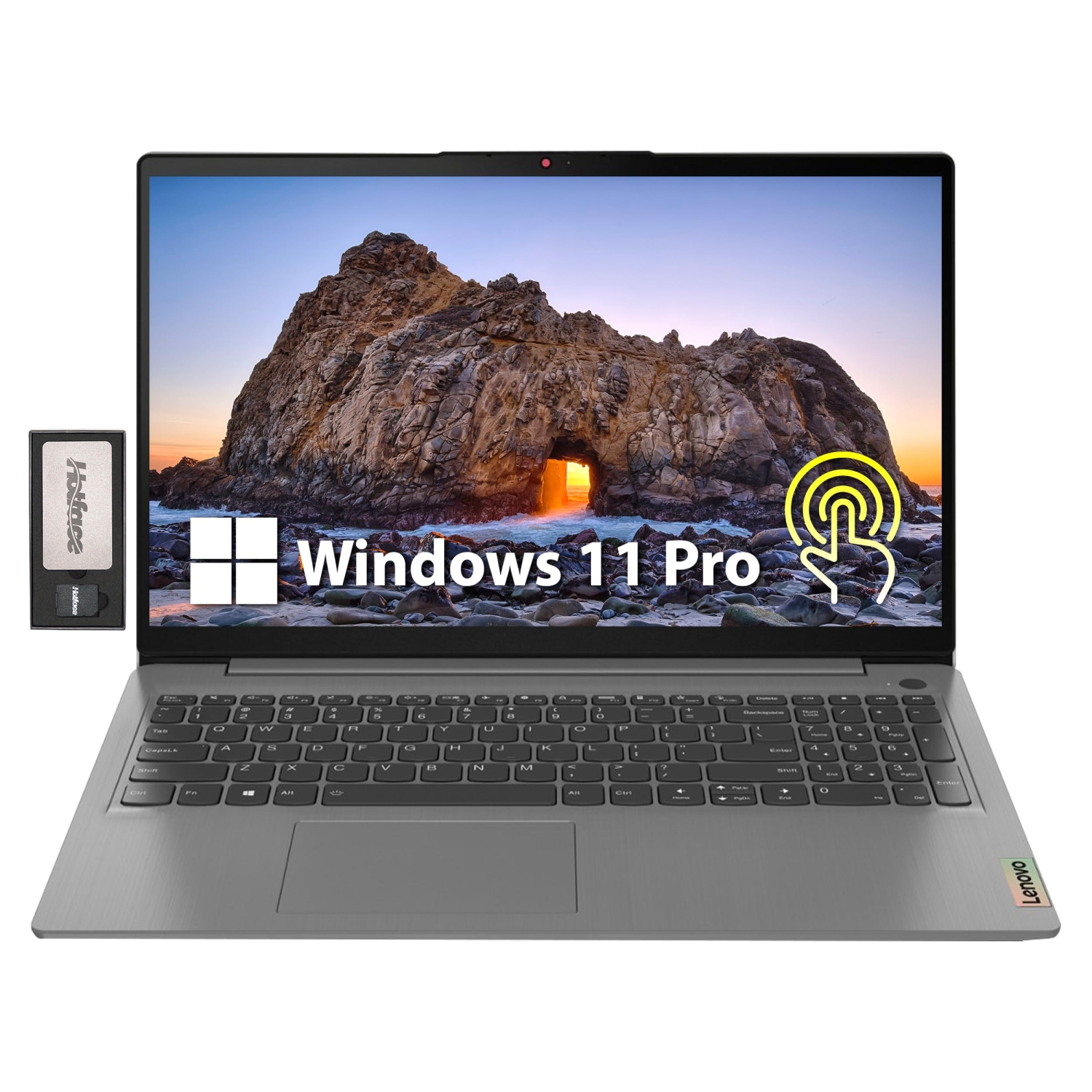 Lenovo IdeaPad 3i 15.6" FHD Touchscreen Laptop, Intel Gen 11th i3-1115G4, 512GB PCIe SSD, 12GB RAM, Intel UHD Graphics, HD Webcam, WiFi 6, Win 11 Pro, Grey, 128GB Docking Station