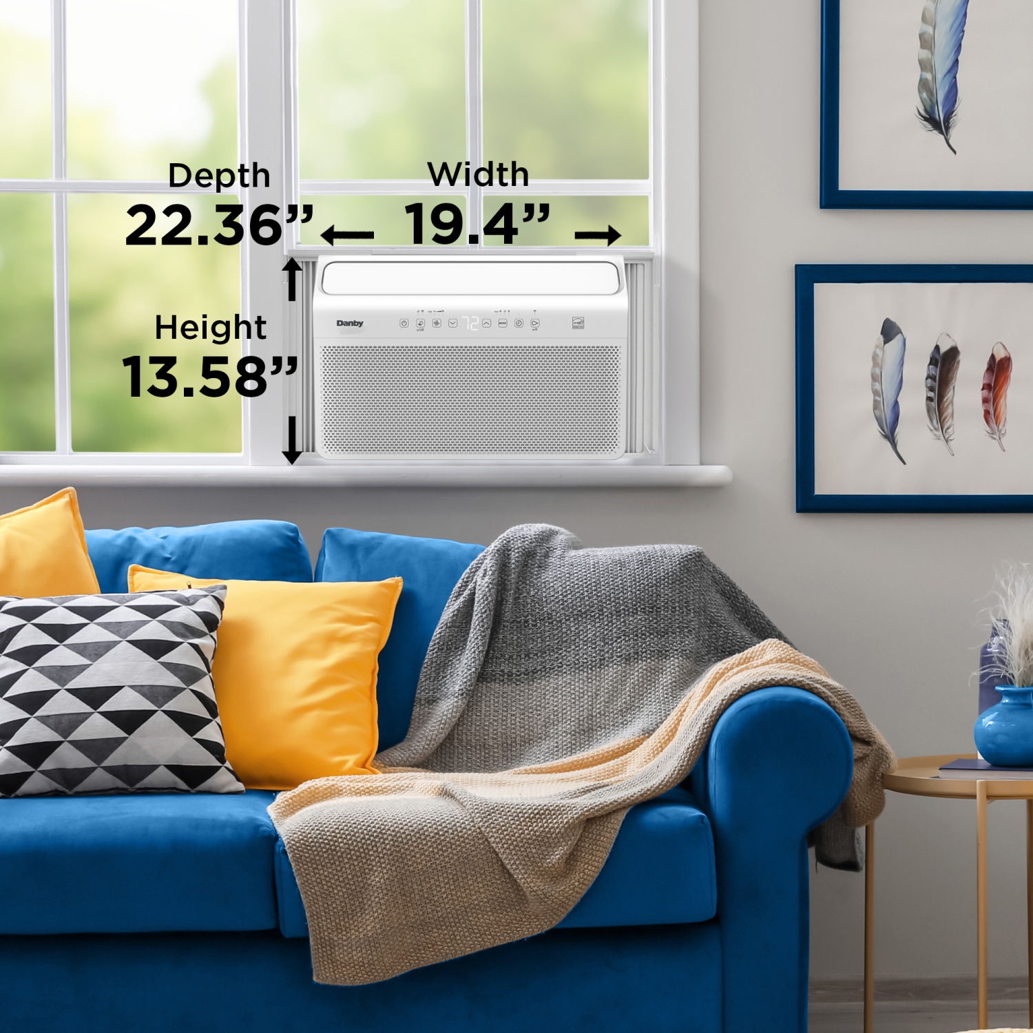 Climatiseur de fenêtre avec convertisseur 10000&nbsp;BTU DAC100B8IWDB-RF de Danby - Blanc - remis à neuf