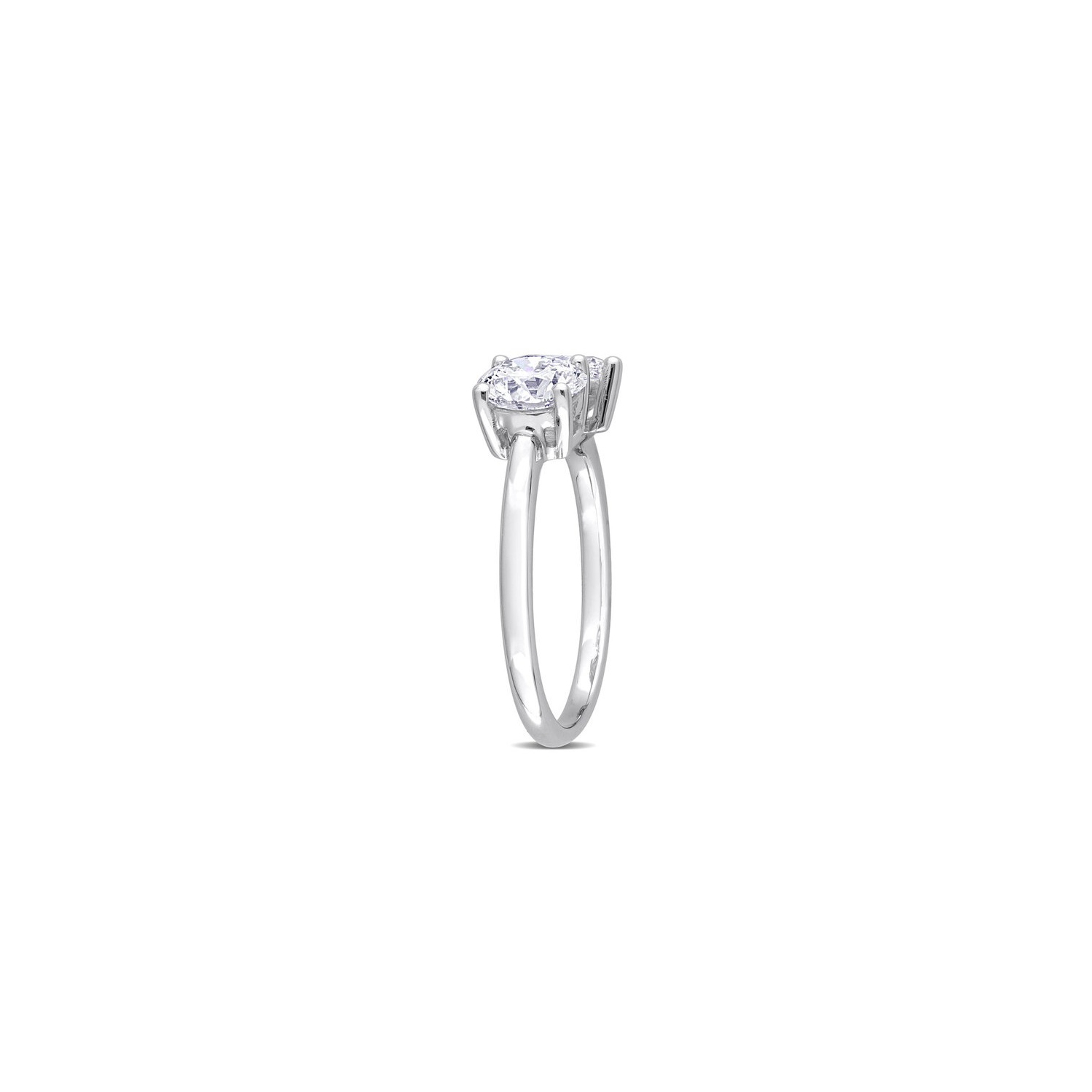 2.00 Carat Lab-Grown Diamond Two Stone Engagement Ring in 14k White Gold