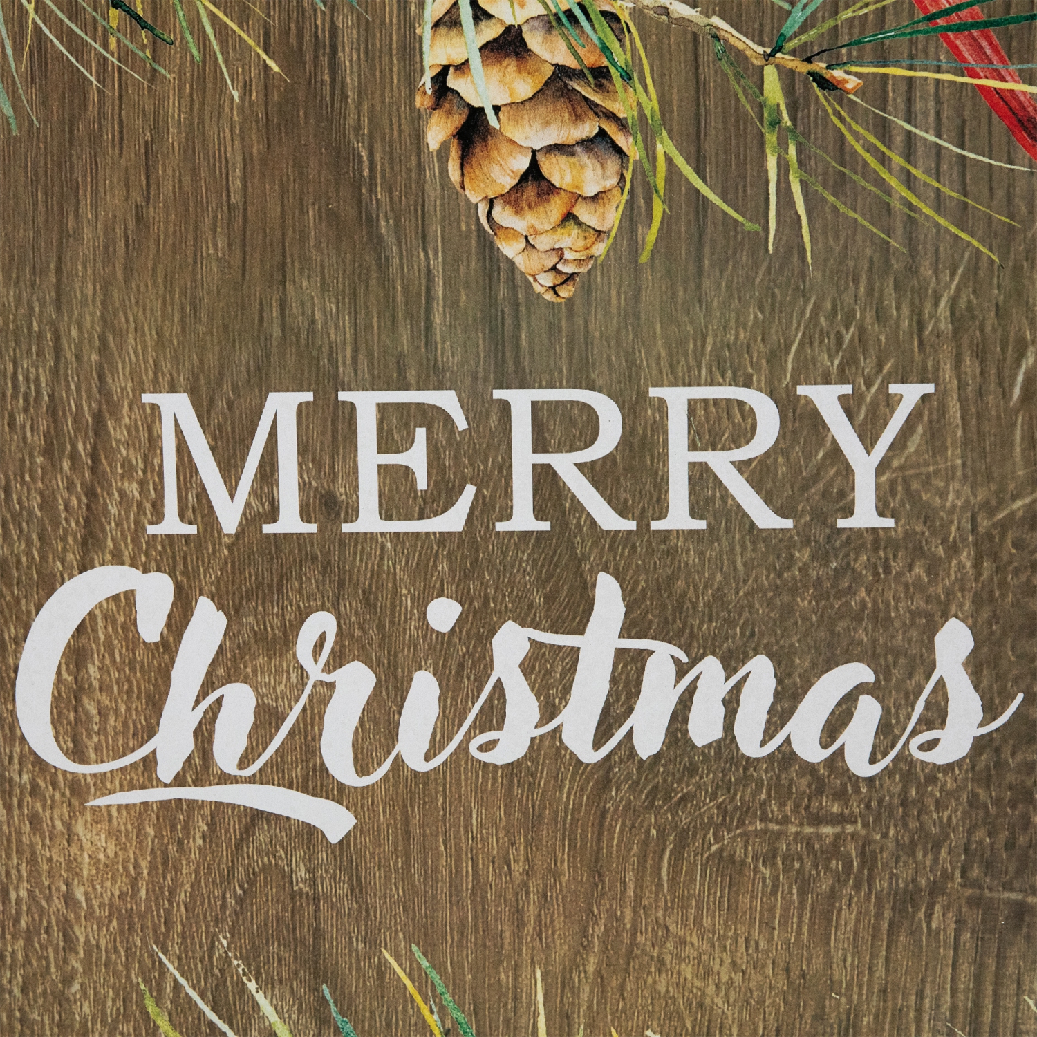 Cardinal Merry Christmas Wooden Porch Sign - 38"