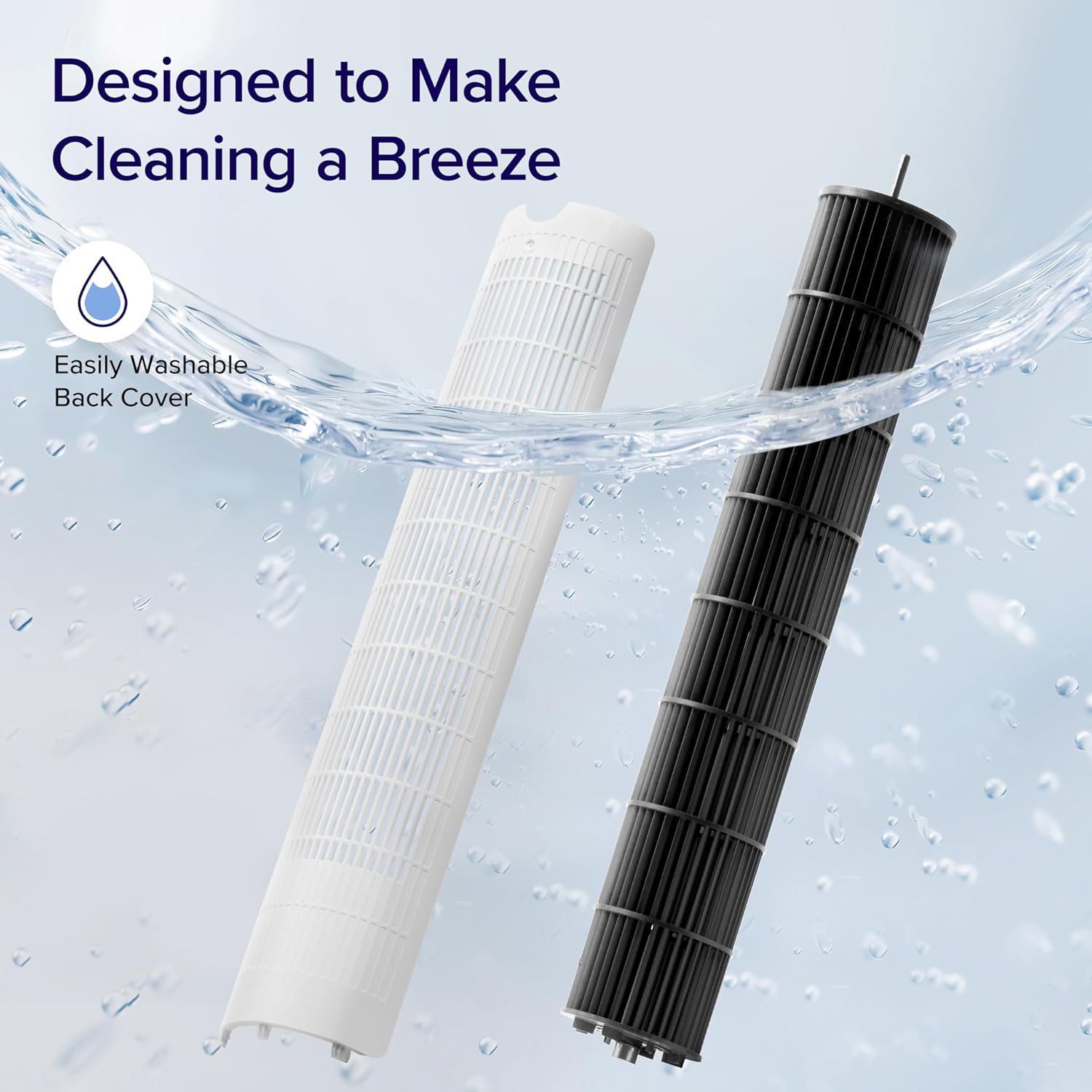 LEVOIT Smart 42'' Tower Fan for Bedroom, Oscillating Fan with Quiet 26ft/s Velocity 25dB, Brushless DC Motor, 12 Speeds, 4 Modes, 24H Timer with APP,