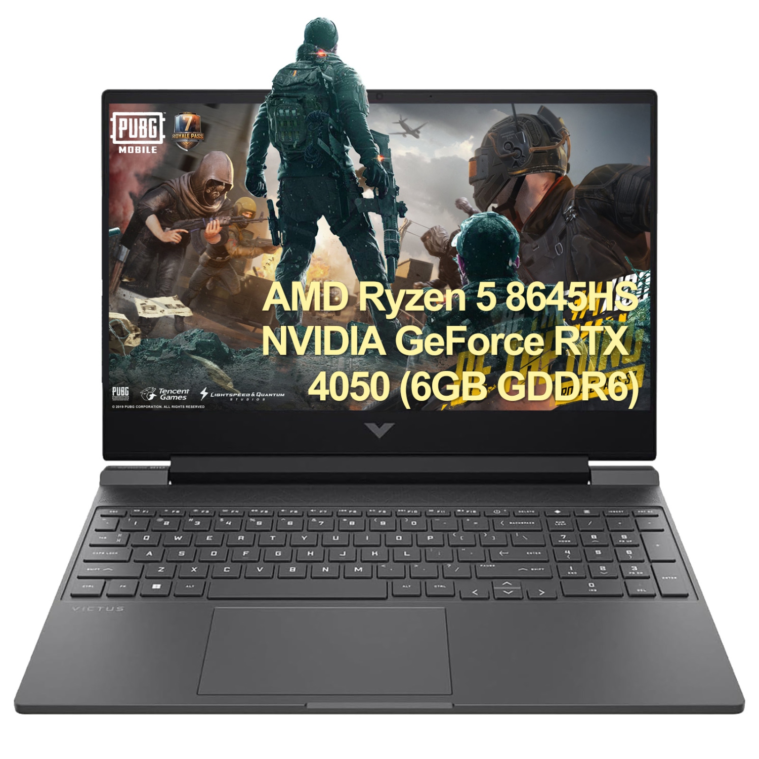 HP Victus Gaming Laptop, 15.6" FHD 144Hz Display, AMD Ryzen 5 8645HS, 32GB DDR5 RAM, 512GB SSD, NVIDIA GeForce RTX 4050 (6GB GDDR6), HDMI, Backlit Keyboard, Wi-Fi 6, Mica Silver