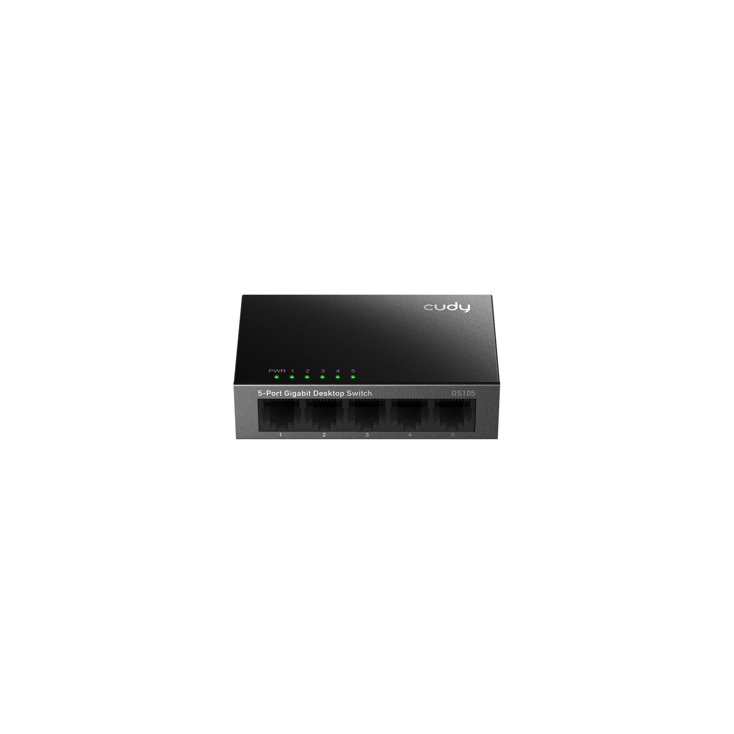 Cudy GS105 5-Port Gigabit Unmanaged Ethernet Switch | 10/100/1000Mbps RJ45 Ports, Desktop or Wall Mount, Energy Saving, Plug & Play, Fanless Metal