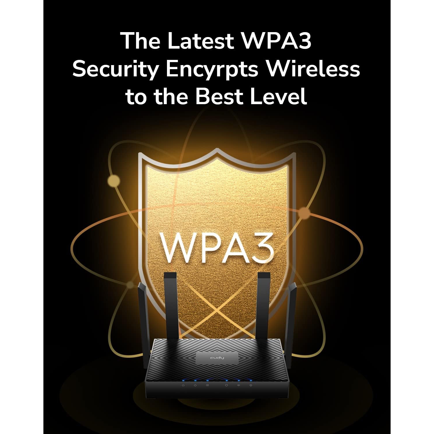 Cudy WR3000 AX3000 Gigabit Wi-Fi 6 Mesh Router | 802.11ax Internet Router, 160MHz, MU-MIMO, OFDMA, WireGuard, OpenVPN, WPA3