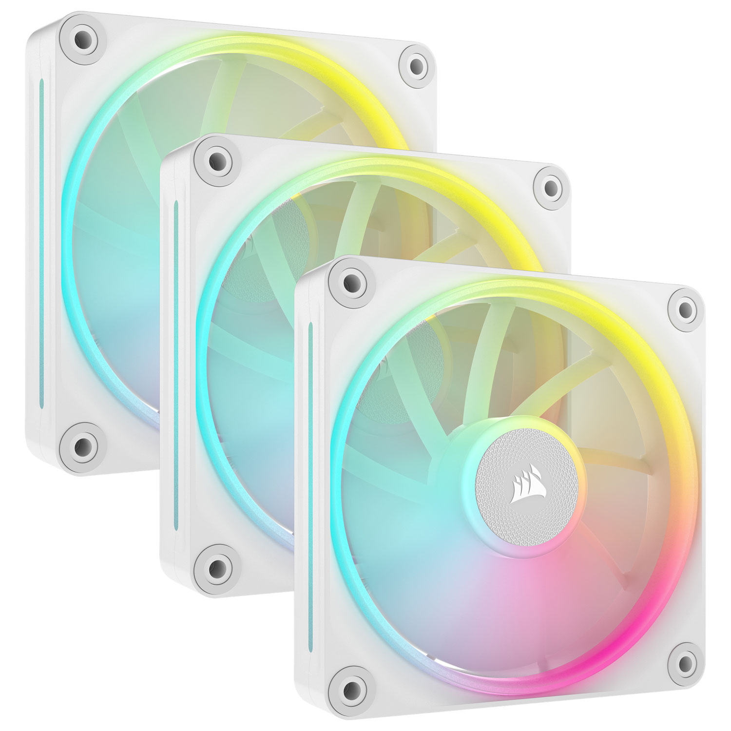 Corsair iCUE Link LX120 RGB 120mm PWN Triple Fans Starter Kit - White