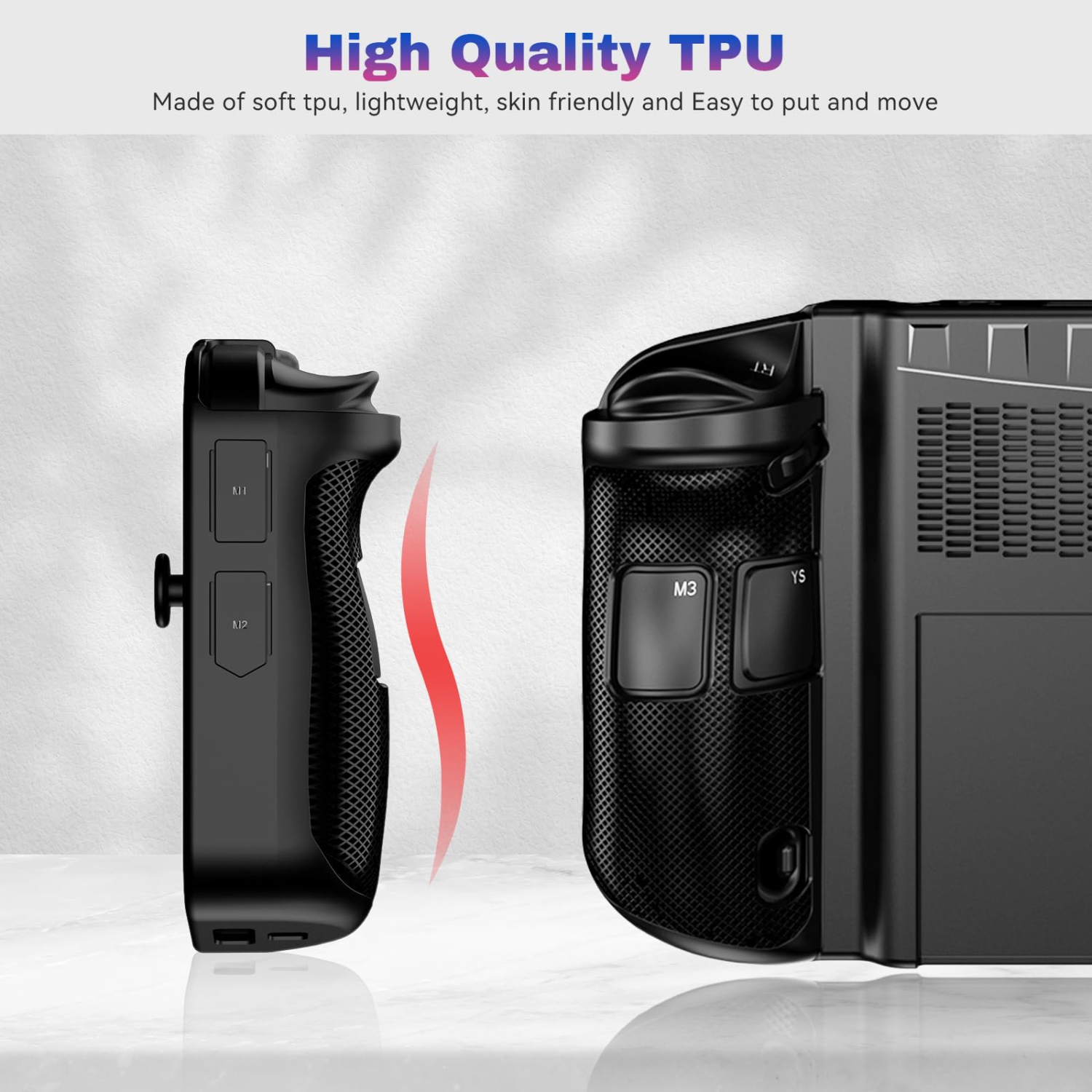 Étui Legion Go de Lenovo, étui souple antichoc en TPUR, étui anti-empreintes anti-chute robuste et antidérapant pour console de jeu portative Legion