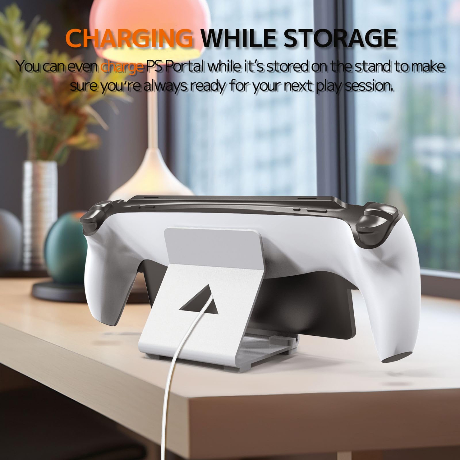 Desk Stand Compatible PS Portal/ROG Ally/Steam Deck/Switch Lite Accessories,Metal Mobile Phone Stand,Game Mount Stand Desktop Holder for