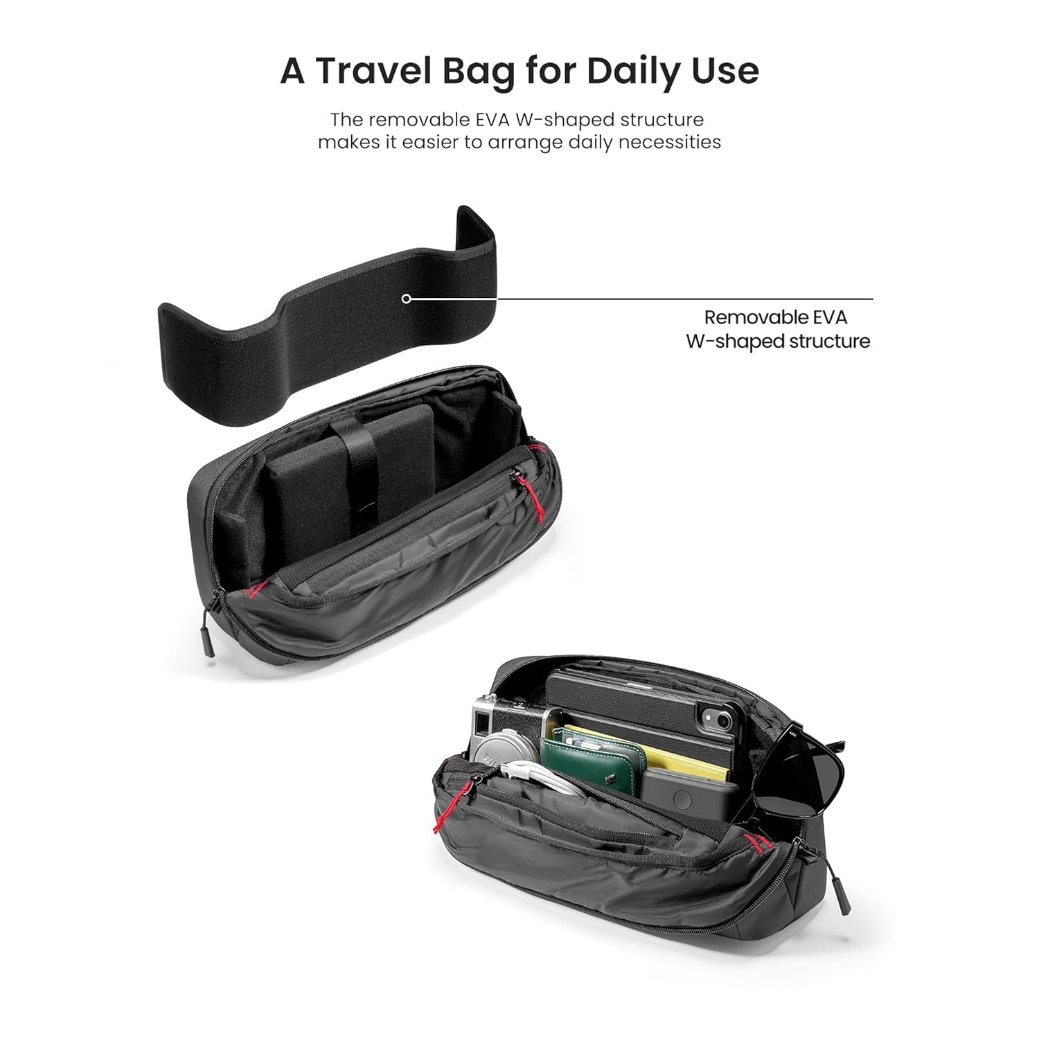 Carrying Case for Steam Deck/Steam Deck OLED/Legion Go/ASUS ROG Ally, Storage Portable Bag, Protective Shoulder Bag Pouch with Pockets Fit Console,AC