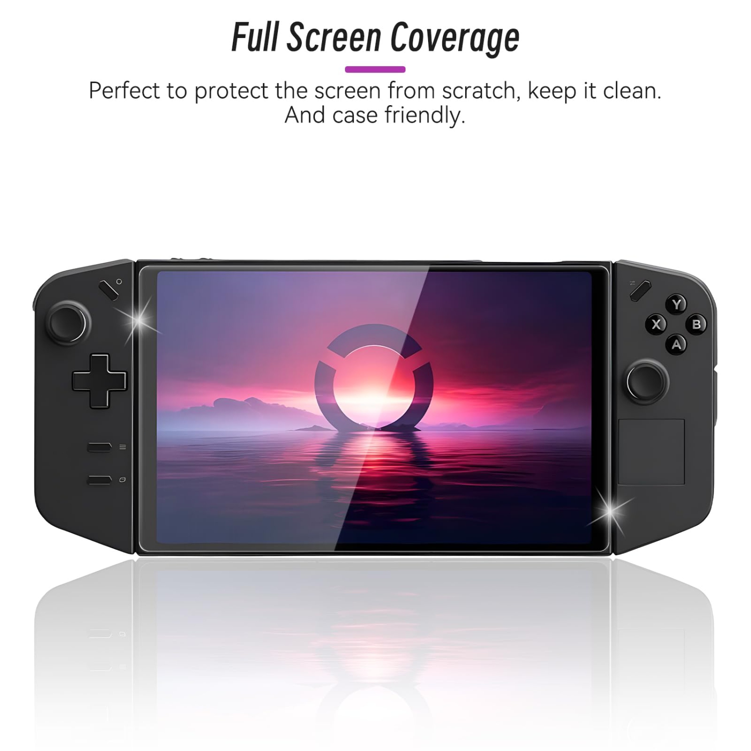 2Pack for Legion Go Screen Protector Anti-Fingerprint Anti-Scratch Bubble Free 9H Tempered Glass Screen Protector for Lenovo Legion Go Gaming