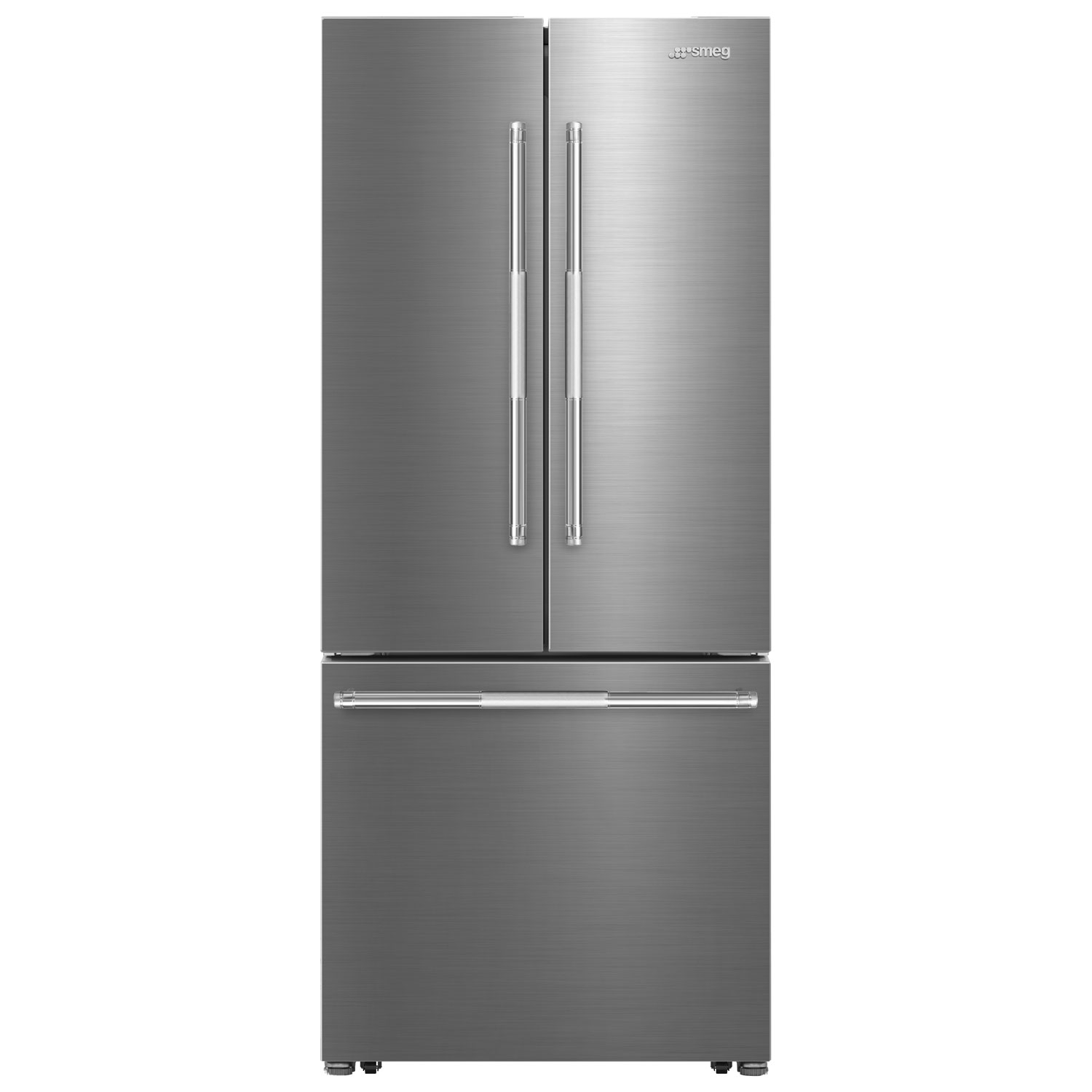Smeg 30" 16.1 Cu. Ft. French Door Refrigerator with Ice Maker - Stainless Steel