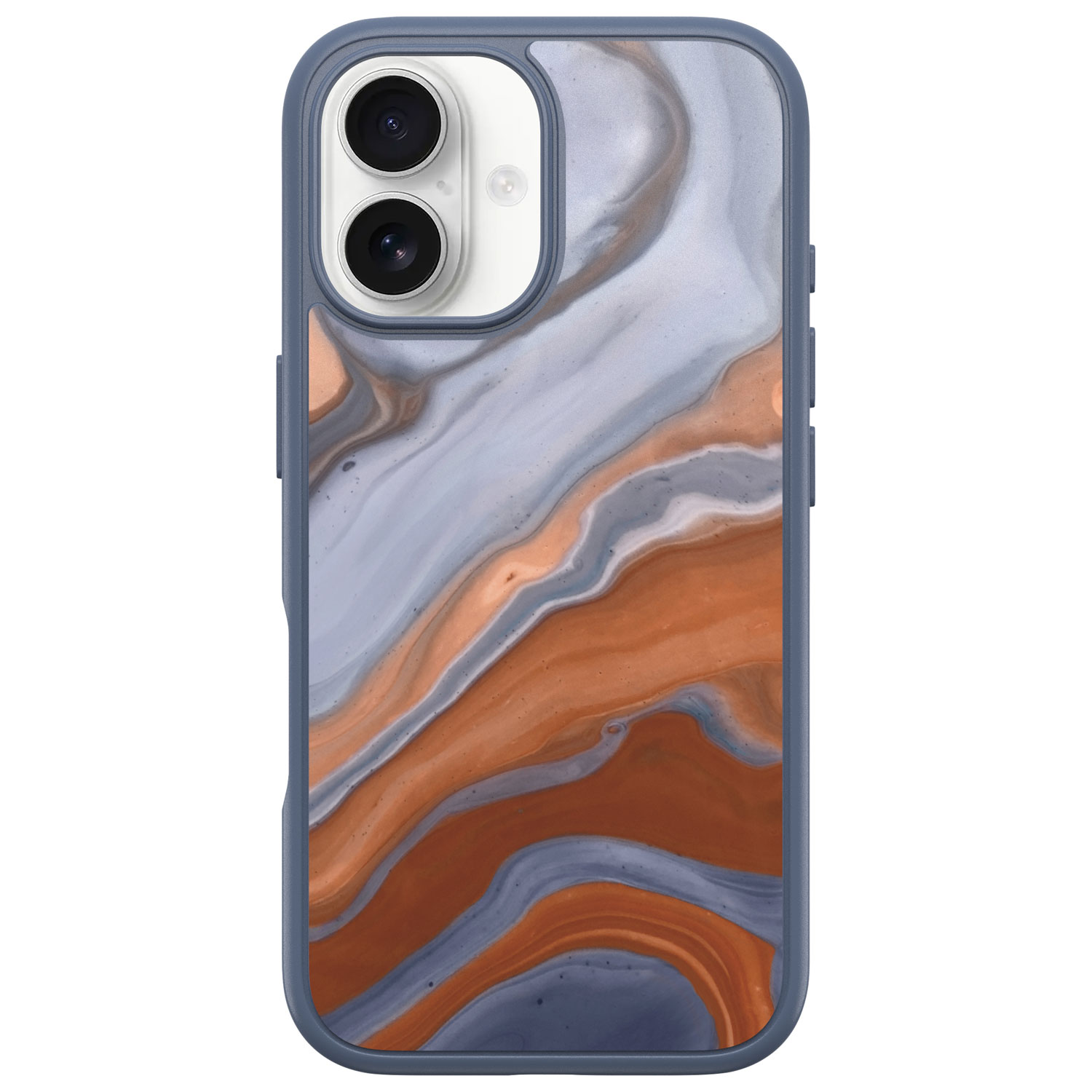 Étui rigide ajusté Symmetry d'OtterBox avec MagSafe pour iPhone 16 - Marbré High Desert Marble