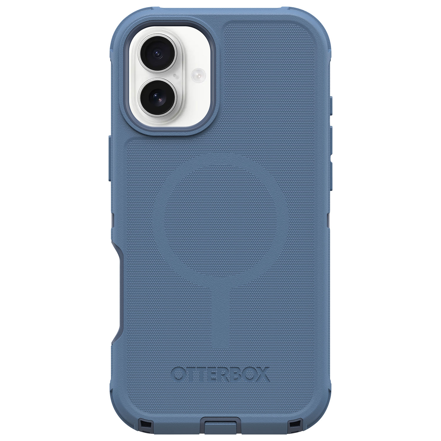 Étui rigide ajusté série Defender Pro d'OtterBox avec MagSafe pour iPhone 16 Plus - Bleu Baby Blue Jeans