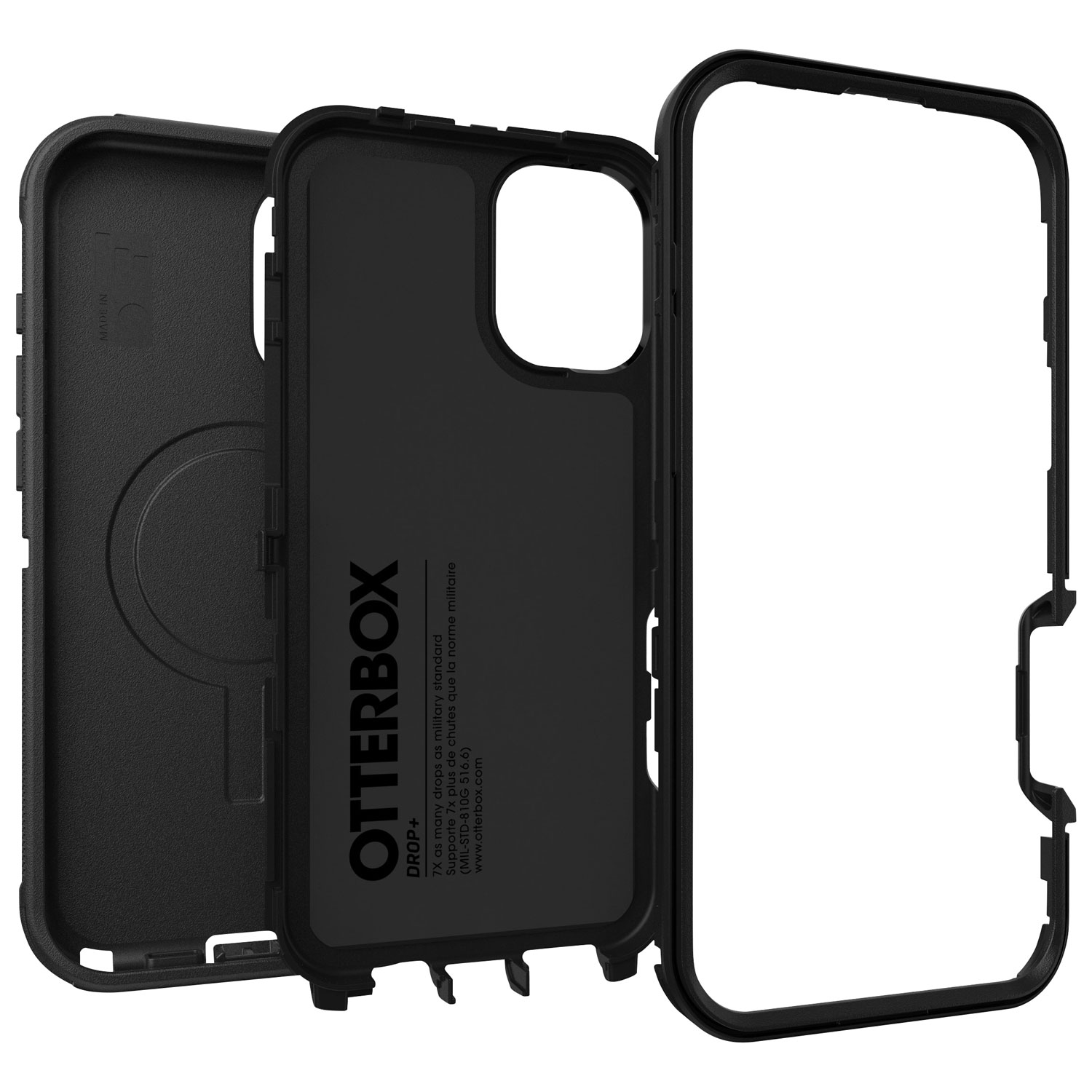 OtterBox Defender Pro Fitted Hard Shell Case with MagSafe for iPhone 16 Plus - Black