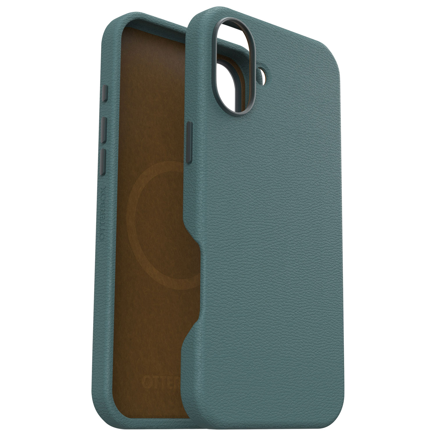 OtterBox Symmetry Cactus Leather Fitted Hard Shell Case with MagSafe for iPhone 16 Plus - Sagebrush