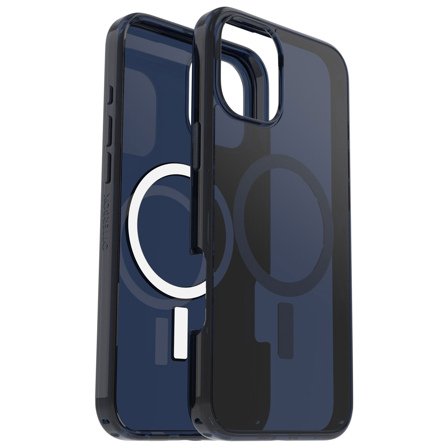 Étui rigide ajusté Symmetry d'OtterBox avec MagSafe pour iPhone 16 Plus - Bleu Baby Blue Jeans