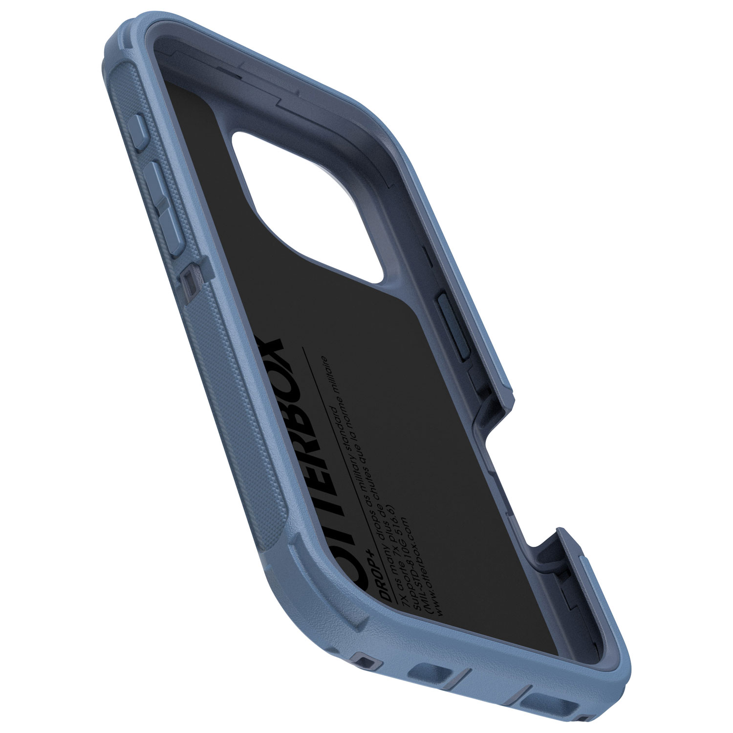 Étui rigide ajusté série Defender Pro d'OtterBox avec MagSafe pour iPhone 16 Pro - Jean bleu poudre