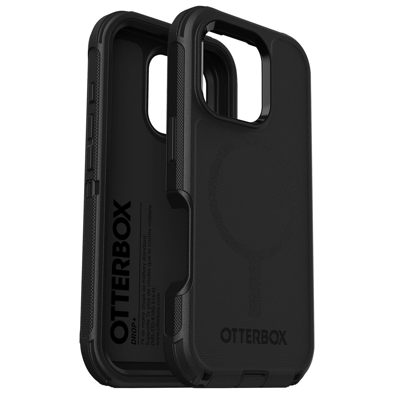 Étui rigide ajusté Defender Pro d'OtterBox avec MagSafe pour iPhone 16 Pro - Noir