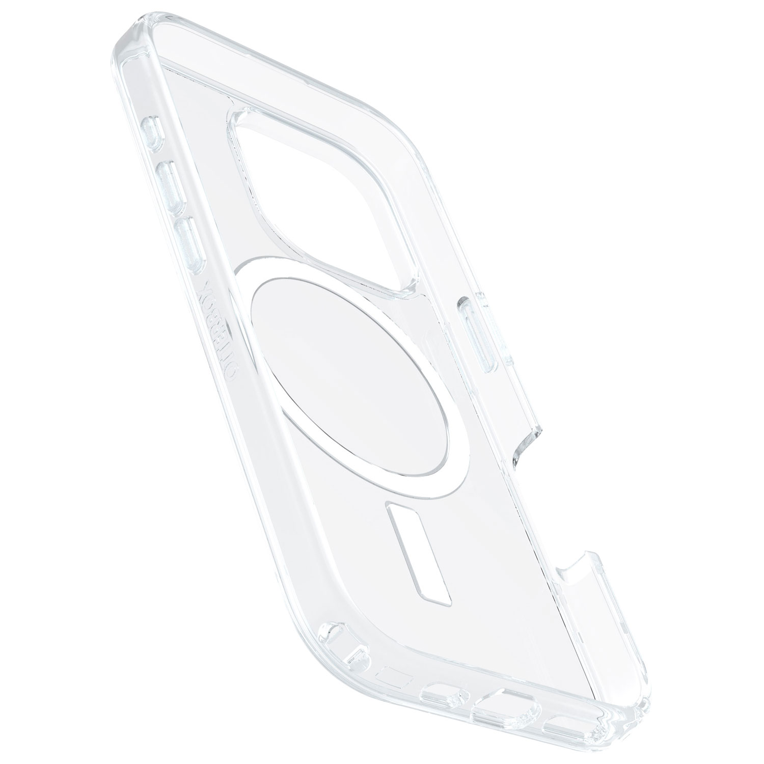 Étui rigide ajusté Symmetry d'OtterBox avec MagSafe pour iPhone 16 Pro - Transparent