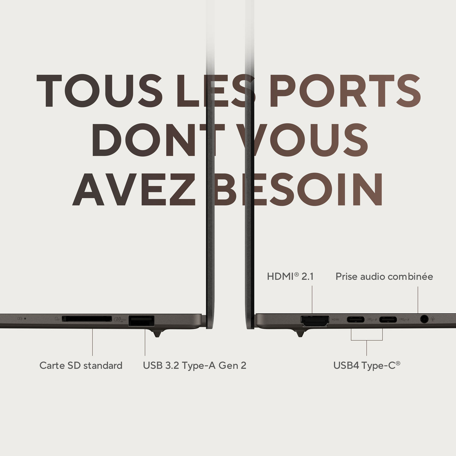 Copilot+ PC à écran tactile DELO de 16 po ZenBook S 16 d'ASUS - Gris Zumaia