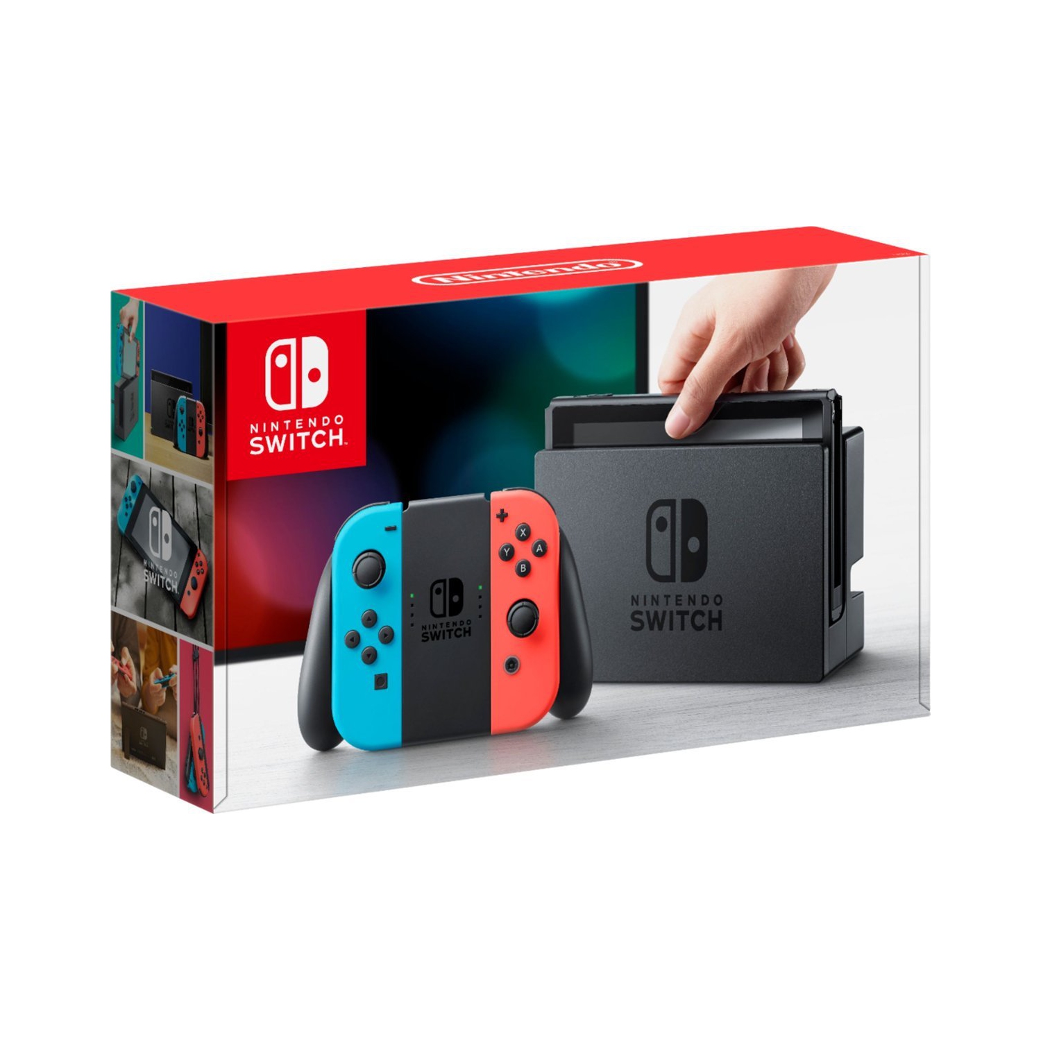 Refurbished (Excellent) - Nintendo Switch 32GB Console with Neon Blue and Neon Red Joy-Con