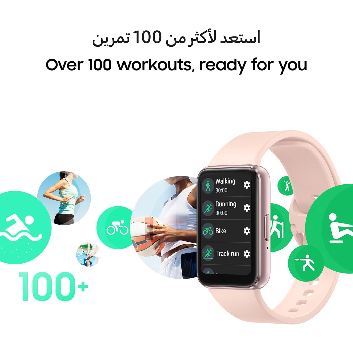 Samsung – Bracelet de mise en forme léger et élégant pour Galaxy Fit3, batterie de 13 jours, plus de 100 exercices et suivi du sommeil, gris foncé