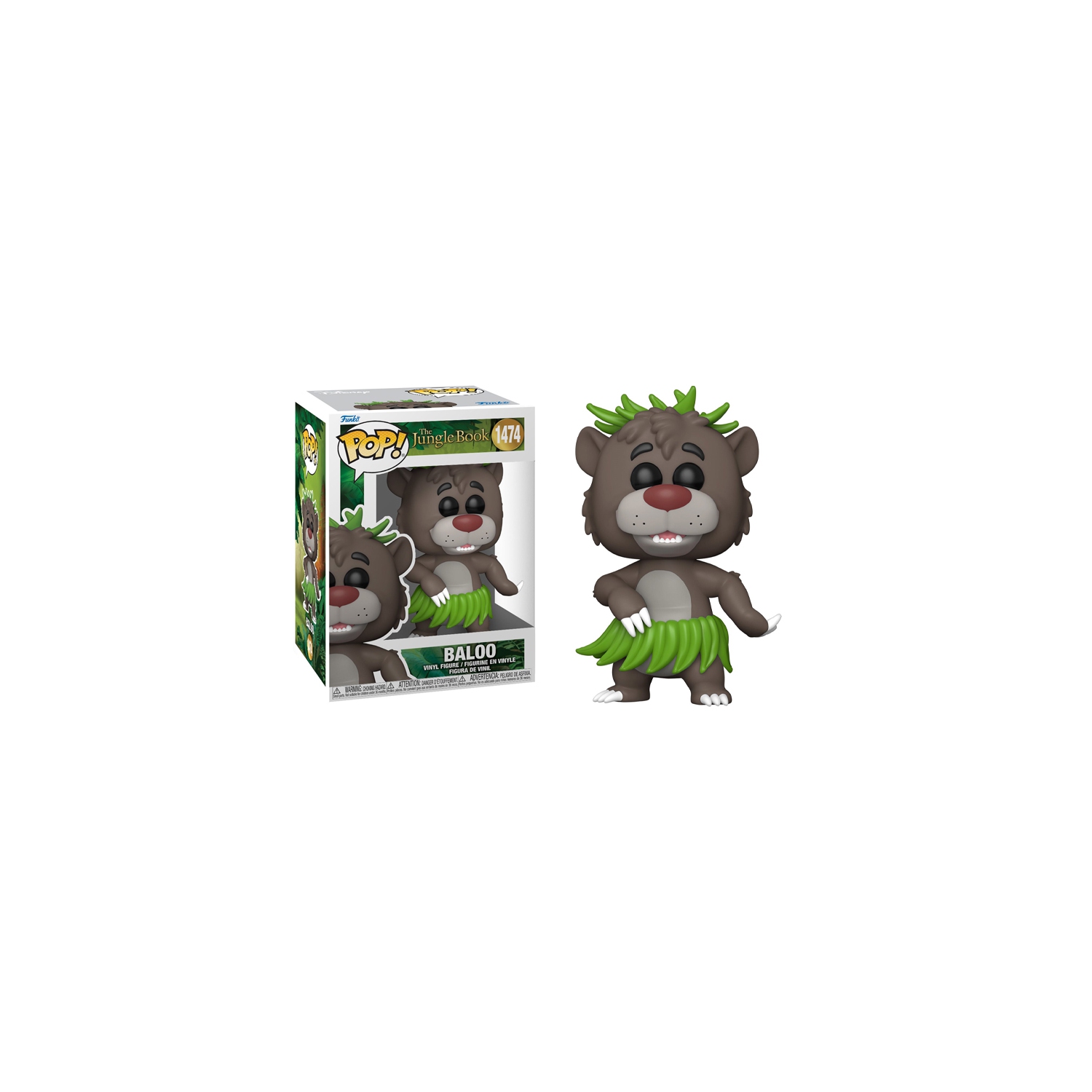 Figurine Pop! De Funko Figurine en vinyle du livre de la jungle de Disney Baloo n° 1474