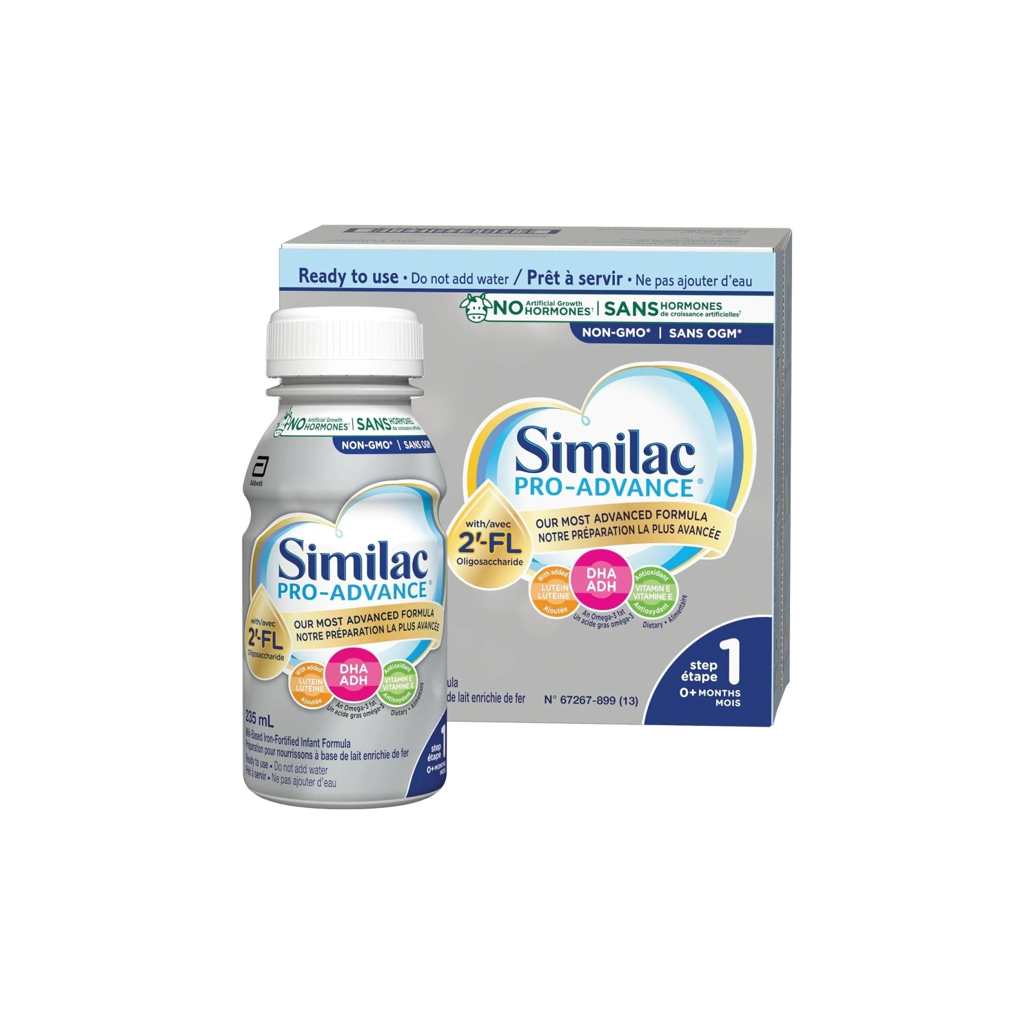 Similac Pro-Advance 1st Step 1 One Baby Formula – Closest to Breast Milk, 0+ Months, Immune Support with 2'-FL, Ready-to-Feed