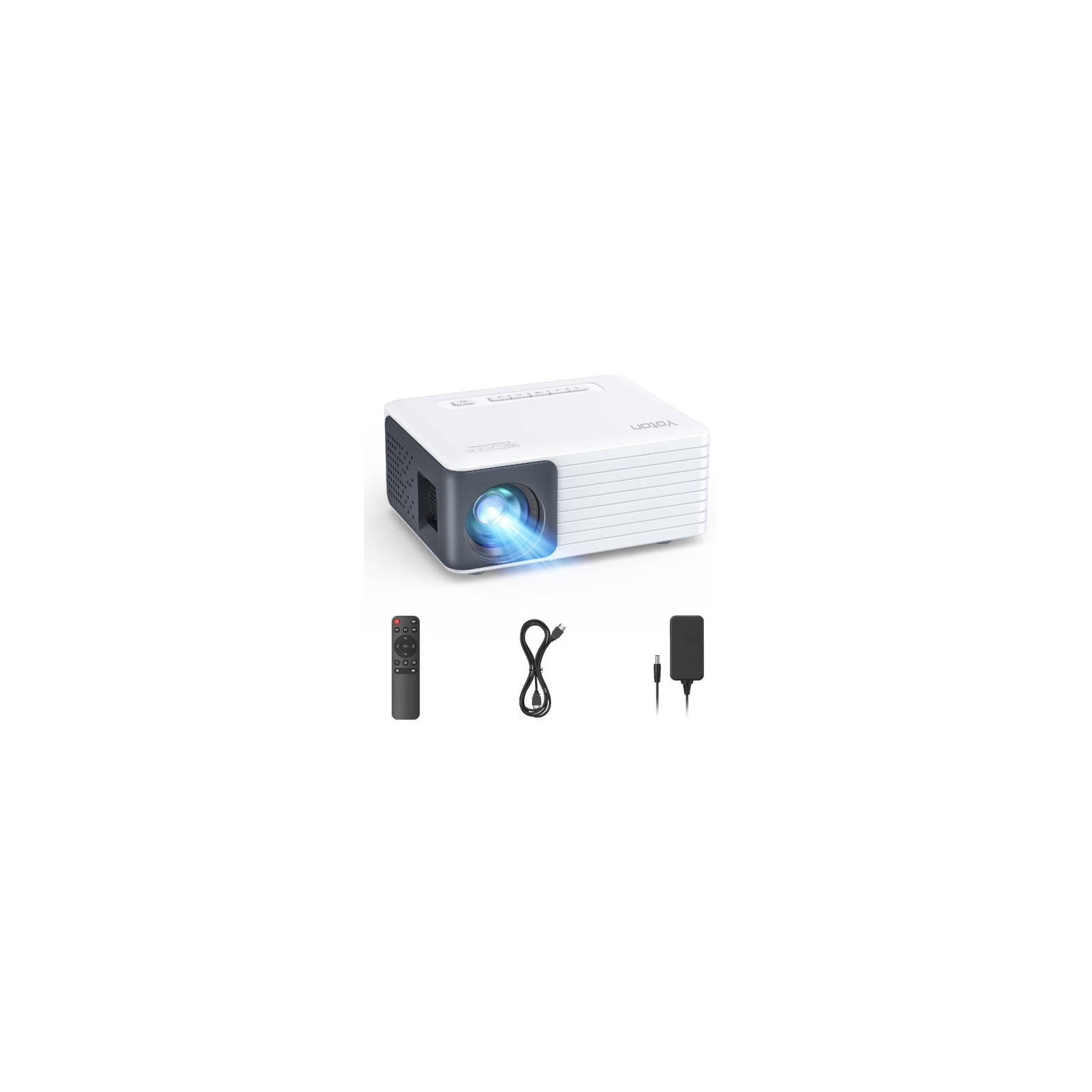 YOTON Mini Projector, Portable Video Projector with 1080P HD Support, for HDMI, PC, USB, TV box, Firestick, PS5, Xbox