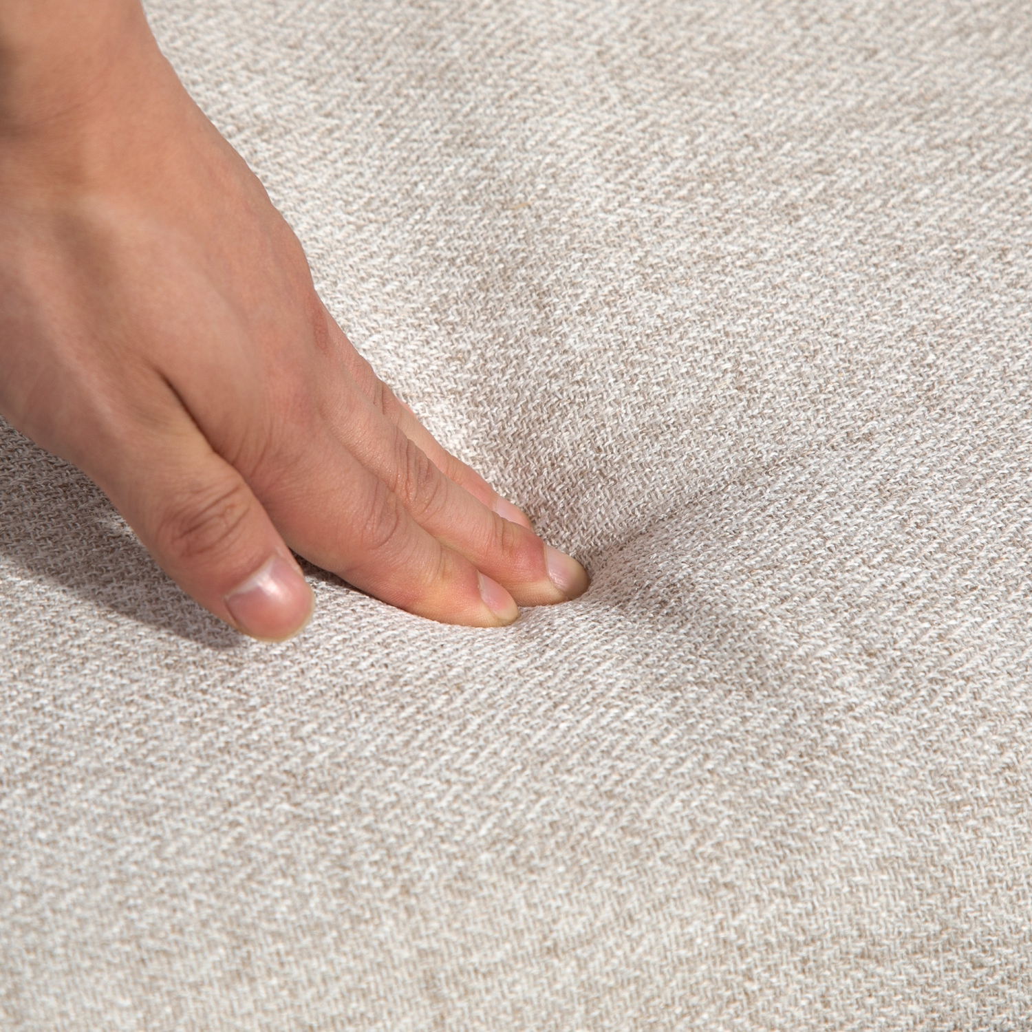 HOMCOM – Causeuse de 55&nbsp;po, causeuse recouverte de lin avec ressorts, pieds en acier et capitonnage, petit canapé pour salon, chambre à coucher,