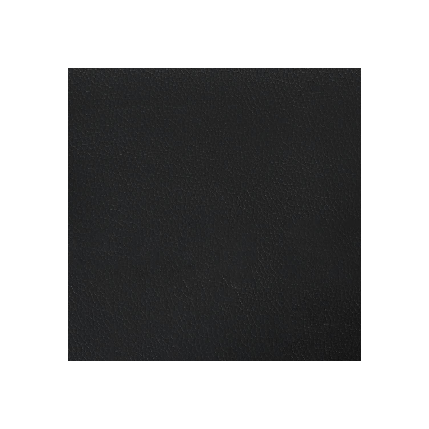 vidaXL California King Bed Frame, Faux Leather Upholstered Platform Bed Frame, Black, No Mattress