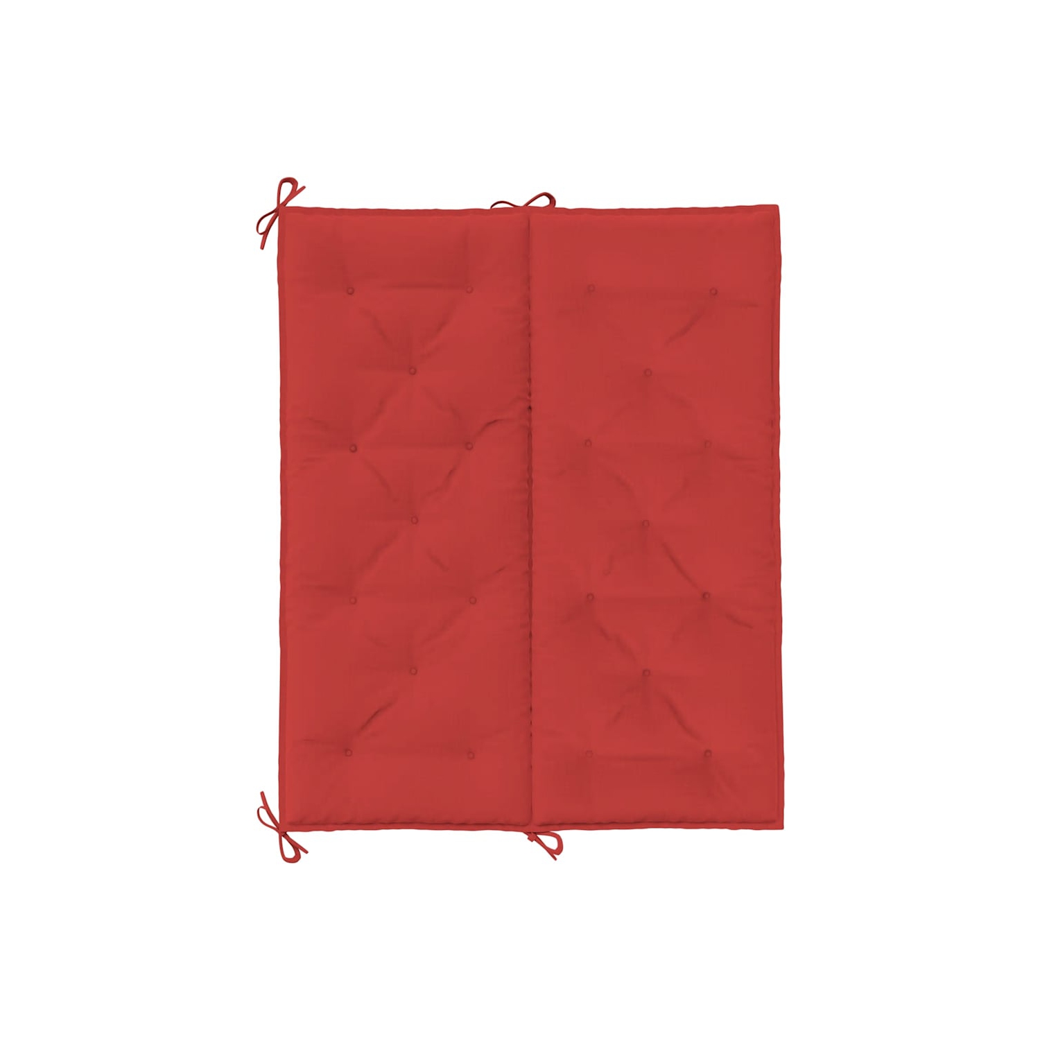 vidaXL Indoor/Outdoor Bench Cushions 2 pcs, Non-slip, Water-Repellent, Red 47.2"x19.7"x2.8"