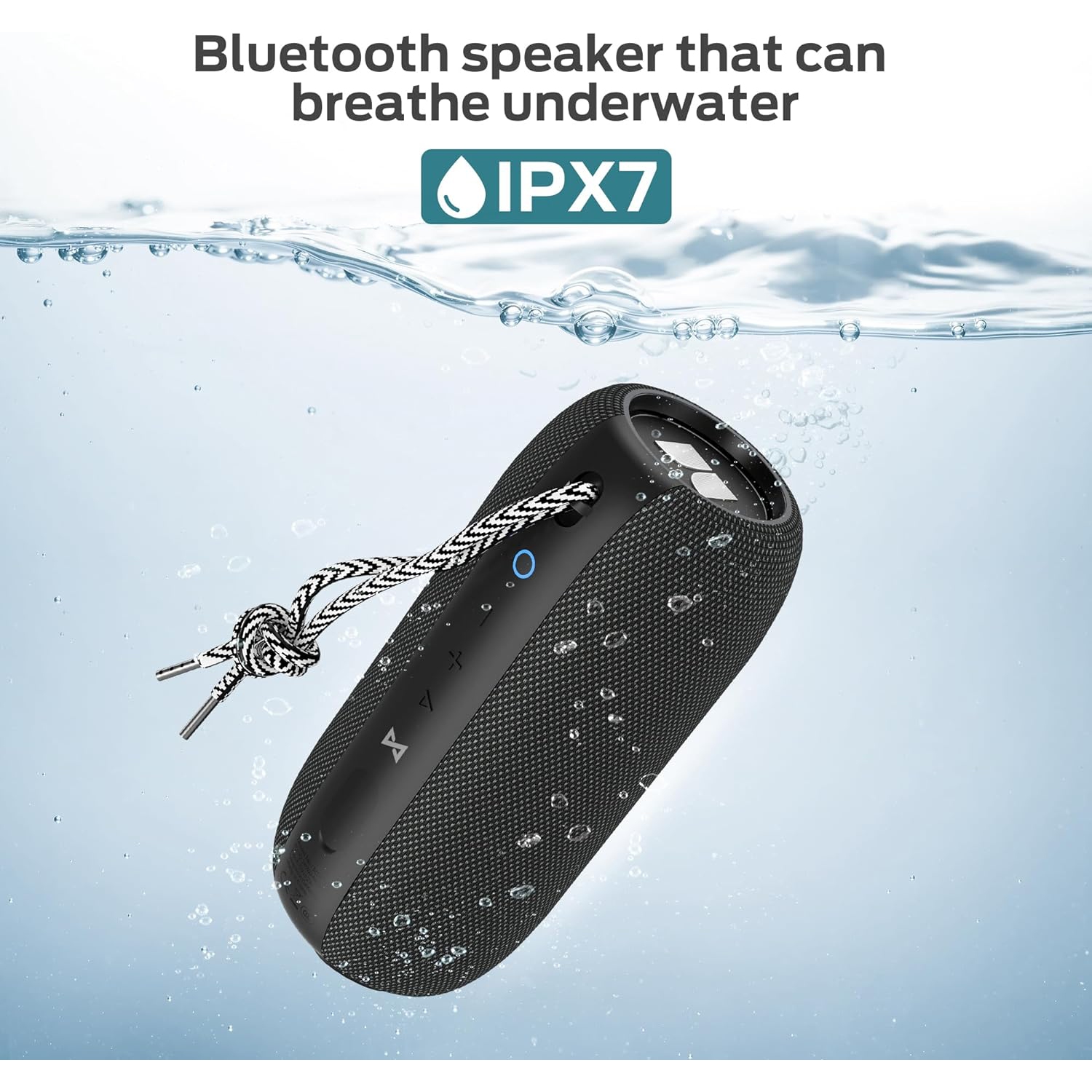 Open Box - Monster Bluetooth Speaker, S320 Portable Bluetooth Speaker, 40W ,360° Stereo Sound Effect,IPX7 Waterproof Speaker, 32 Hour Playing Time,