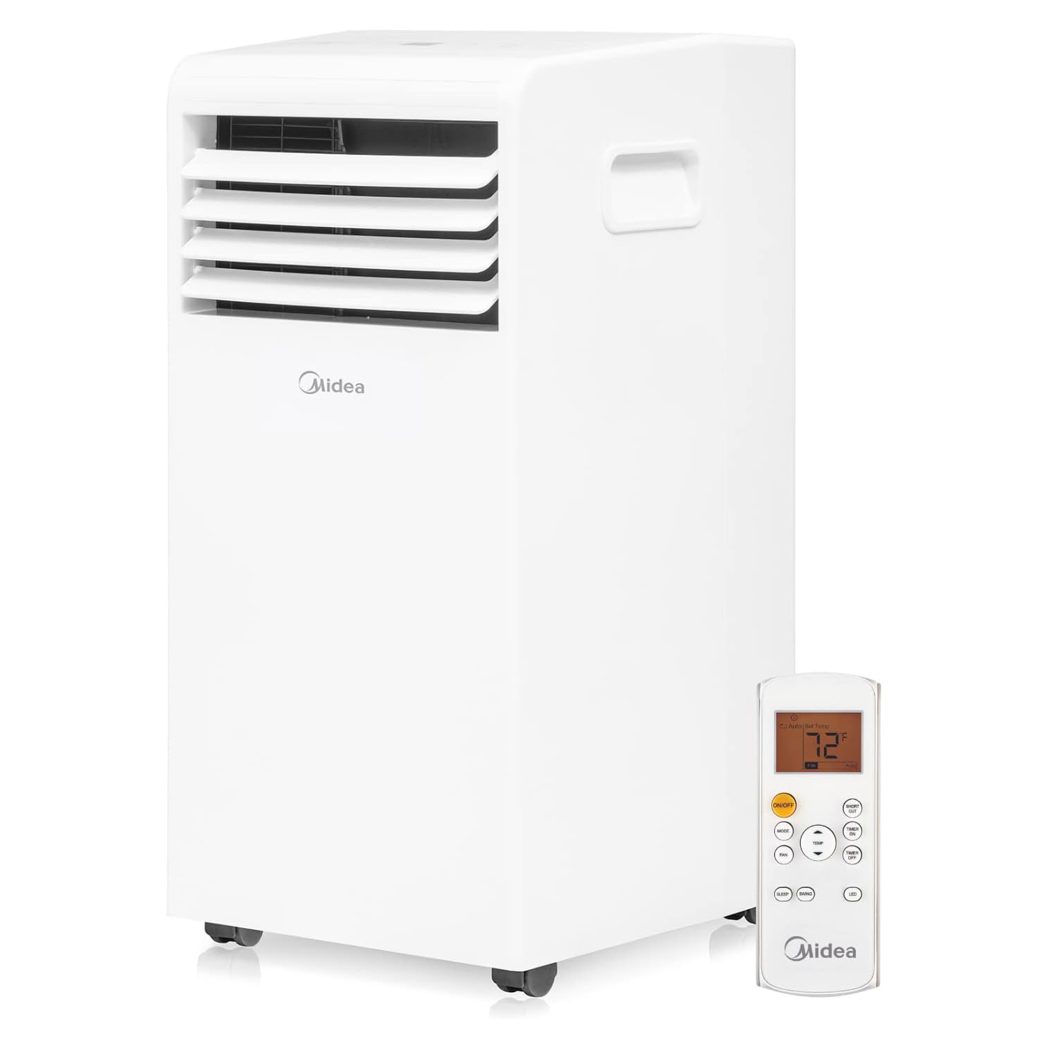Midea 6,000 BTU ASHRAE Portable Air Conditioner, Cools up to 150 Sq. Ft., with Dehumidifier & Fan mode, Easy- to-use Remote Control & Window