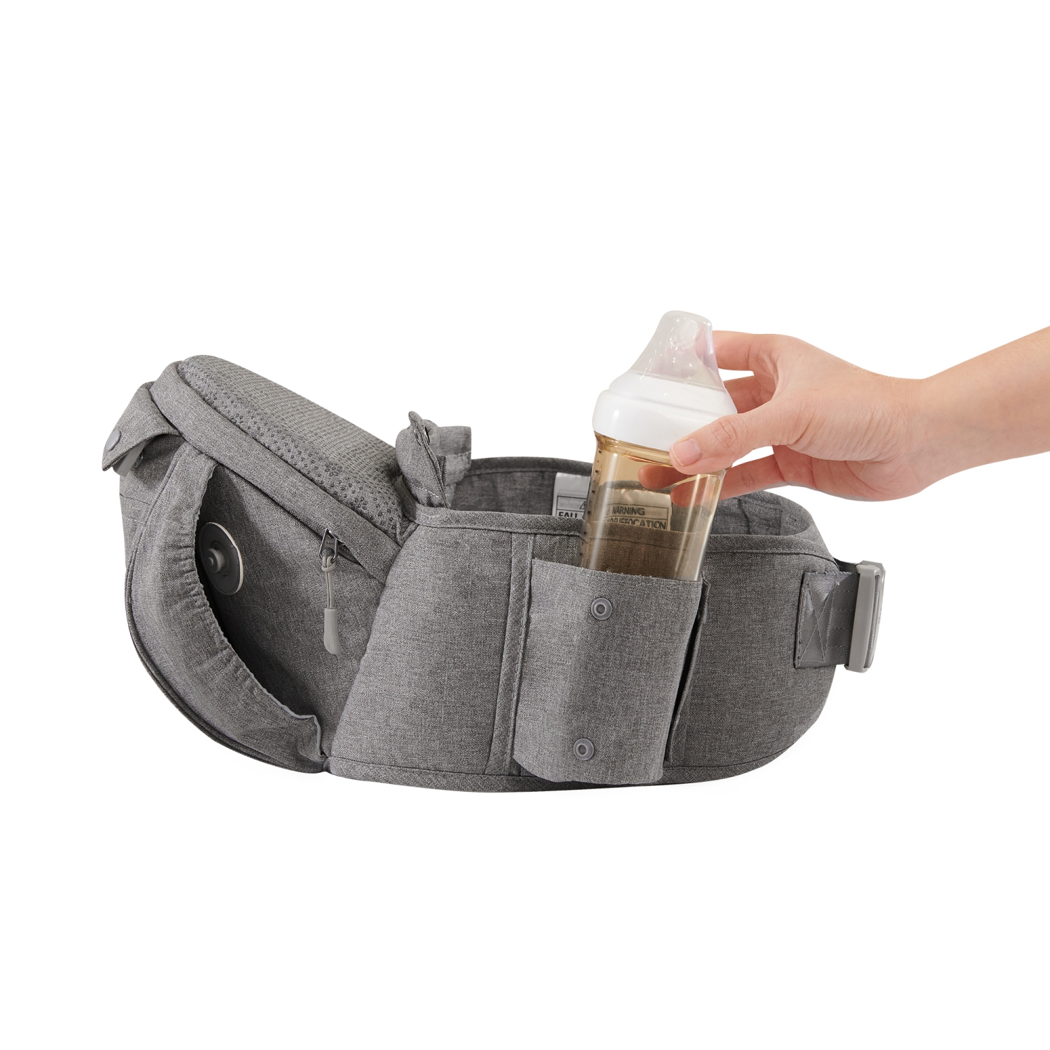 Sunveno 6-in-1 Ergonomic Baby Carrier with Hip Seat, Grey