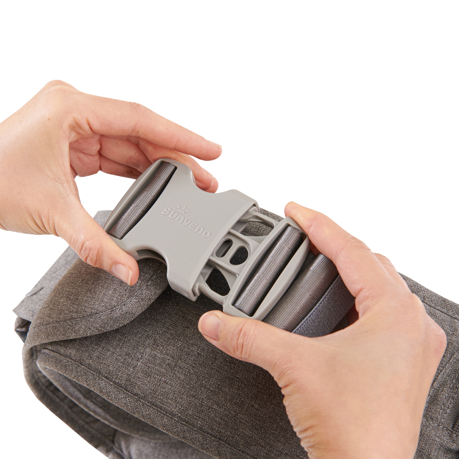 Sunveno 6-in-1 Ergonomic Baby Carrier with Hip Seat, Grey