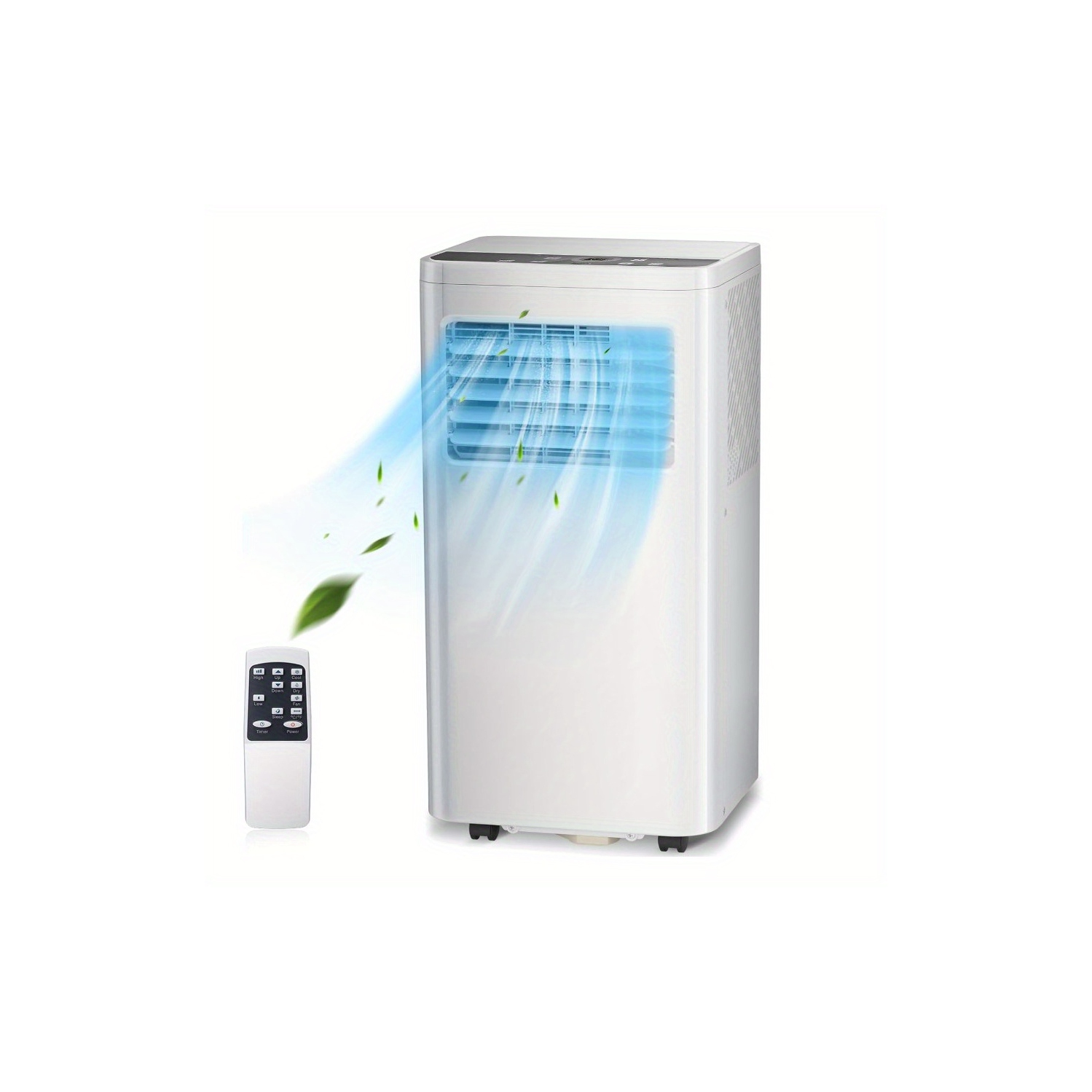 ZAFRO 10,000 BTU Portable Air Conditioners Cool Up to 400 Sq.ft, 4 Modes Portable AC with Remote Control/Large LED Display/24Hrs Timer/Installation